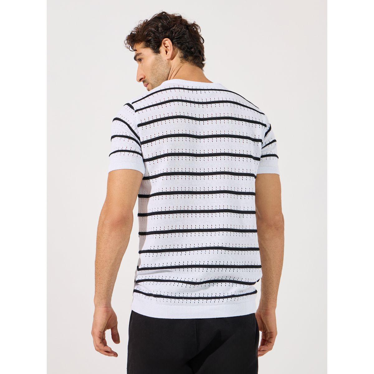 Styli Textured Horizontal Striped Flat Knit Regular T-Shirt-men-clothing-tshirtsandpolos-tshirts-image-4
