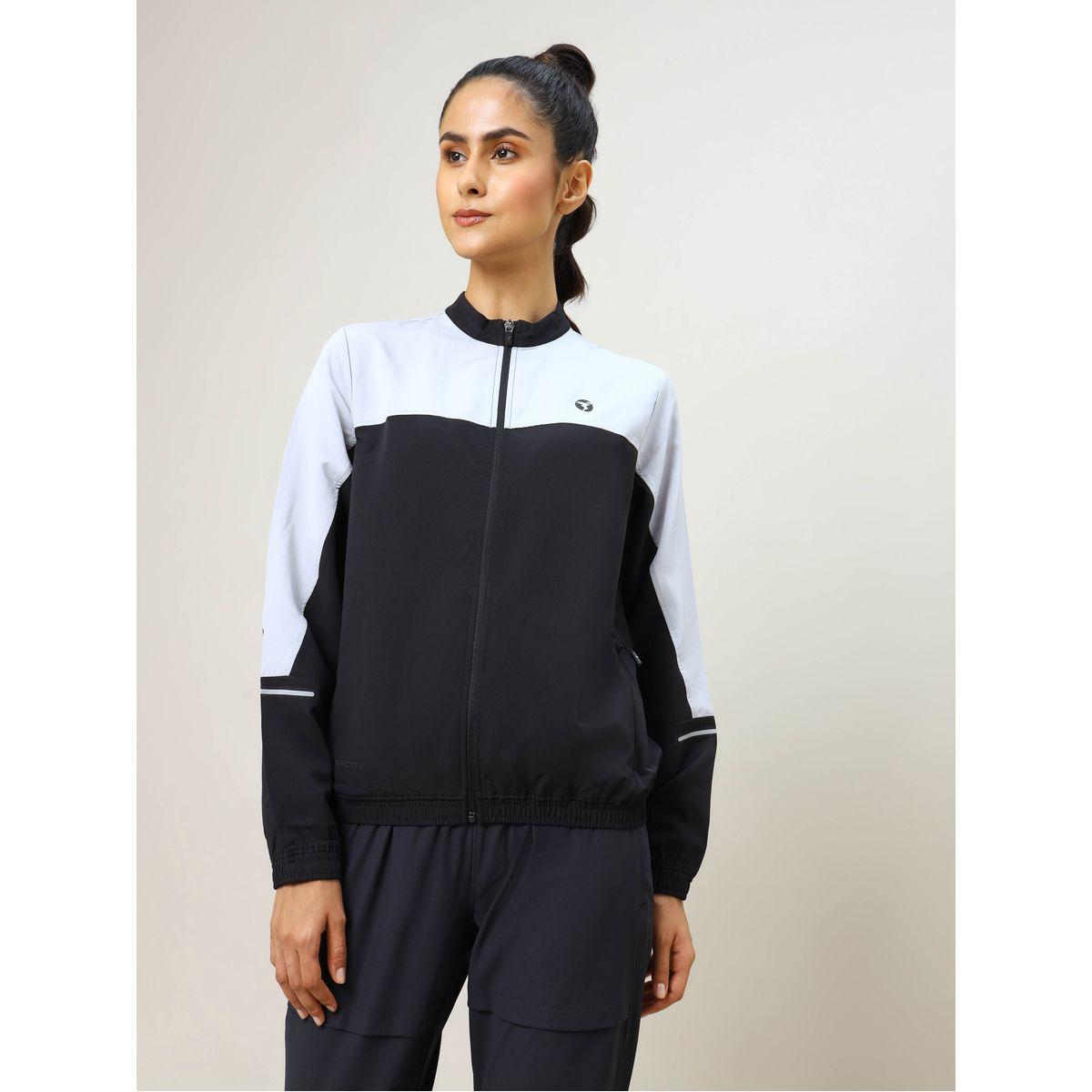 Technosport X Styli  Color Block Zip Through Jacket with Zip Pocket-women-clothing-sportswearandactivewear-coatsandjackets-jackets-image-1
