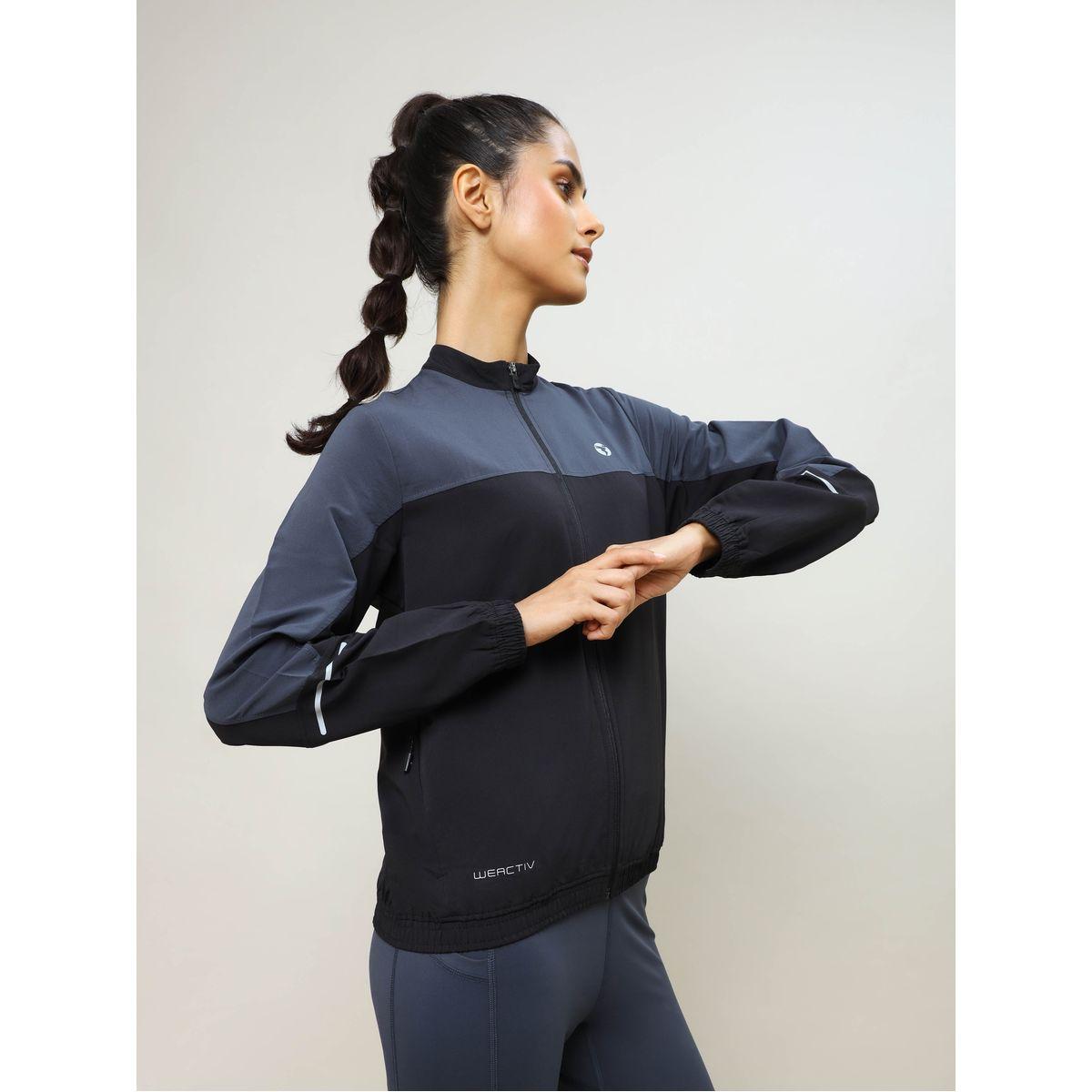 Technosport X Styli  Color Block Zip Through Jacket with Zip Pocket-women-clothing-sportswearandactivewear-coatsandjackets-jackets-image-2