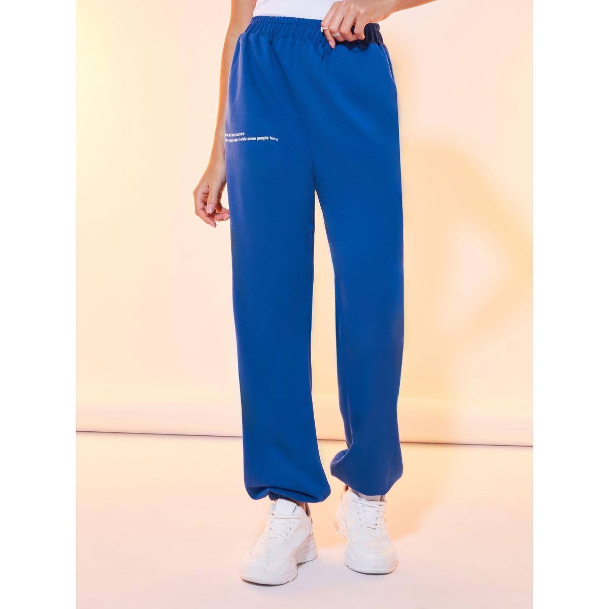 Styli Slogan Print Graphic Joggers-women-clothing-bottoms-joggers-image-2