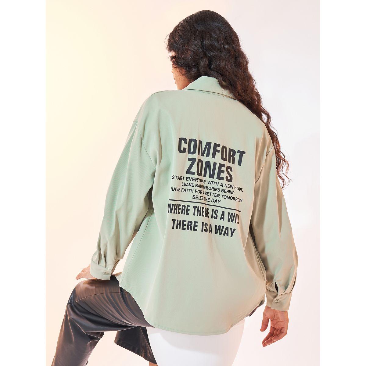 Styli Slogan Print Dropped Shoulder Shirt-women-clothing-shirtsandblouses-shirts-image-6