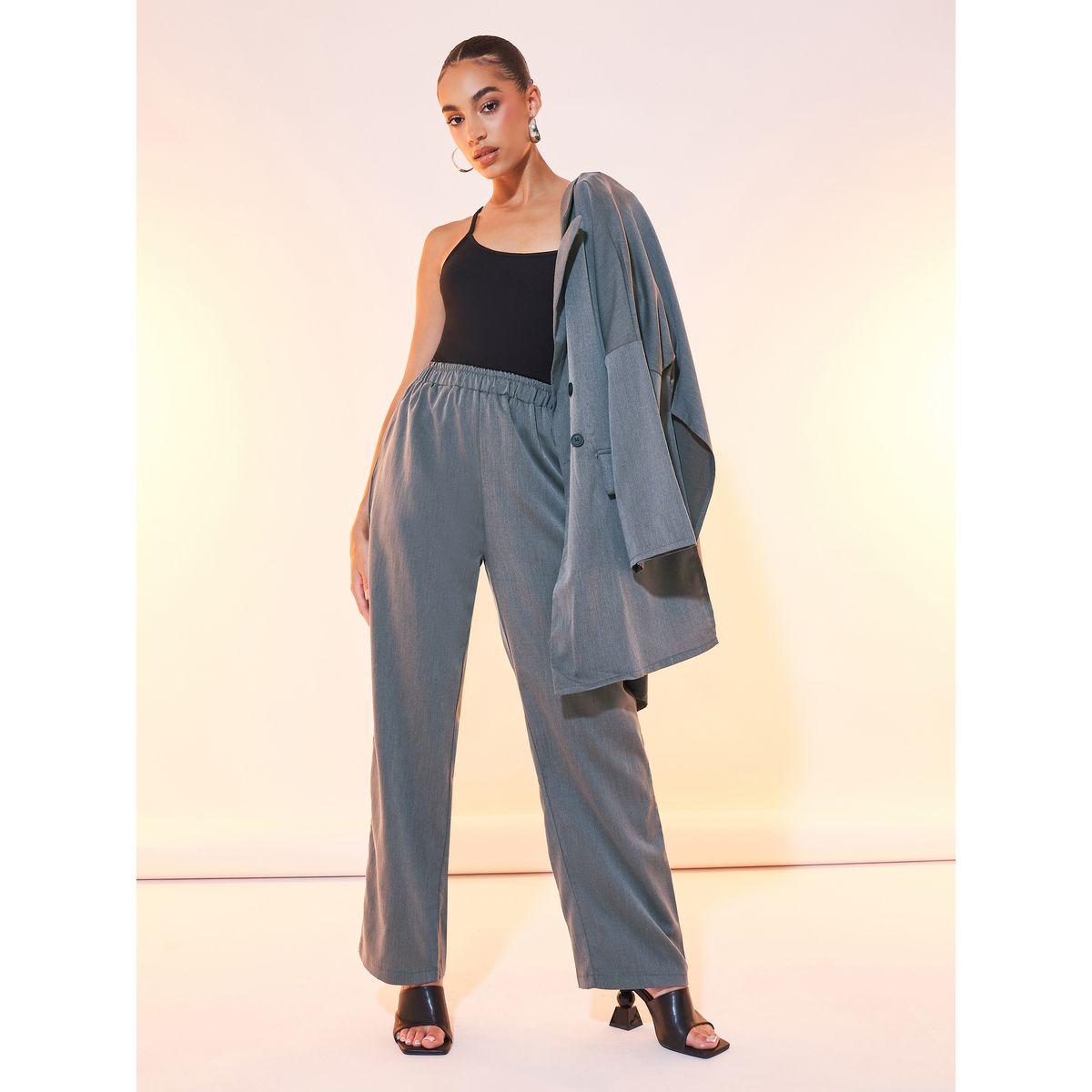 Styli Solid Wide Leg Pants-women-clothing-bottoms-trousers-image-1