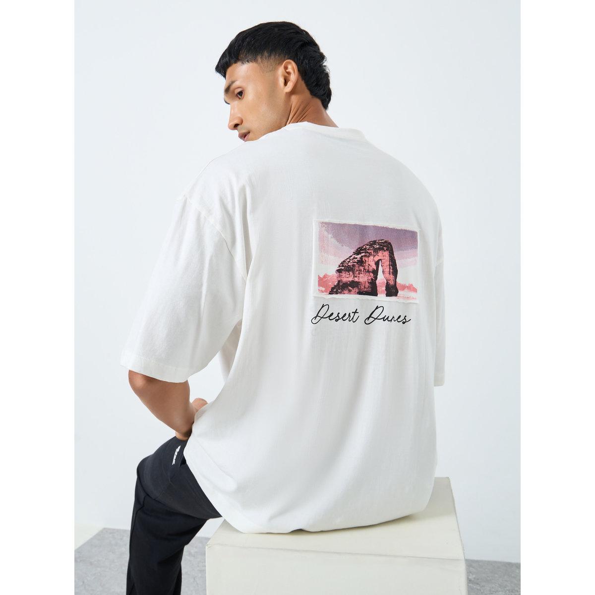 تيشيرت بقصة بوكسي وتفاصيل طباعة-men-clothing-tshirtsandpolos-tshirts-image-1