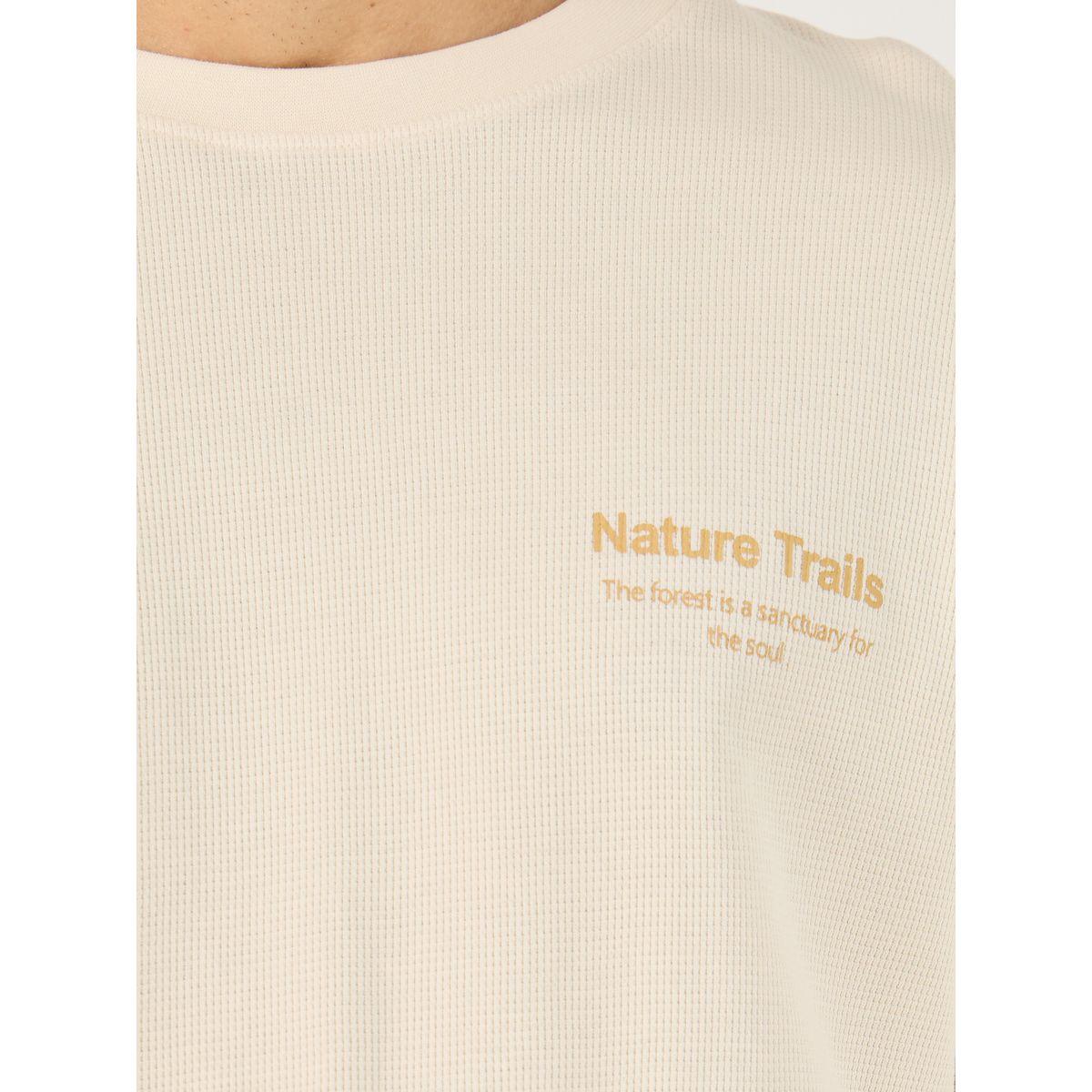 تيشيرت فضفاض محبوك بنمط وافل-men-clothing-tshirtsandpolos-tshirts-image-3