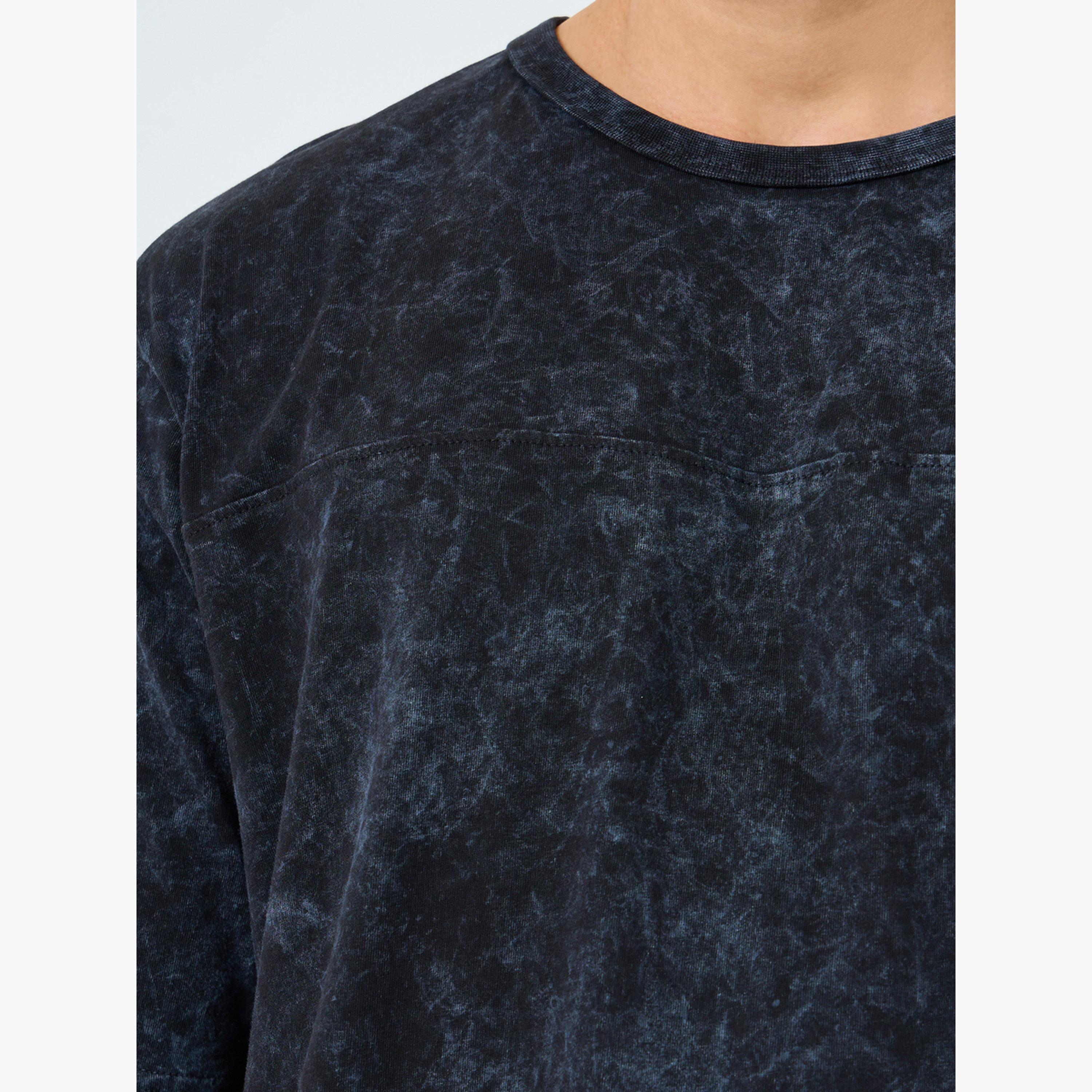 Styli Men Black Acid Wash Oversized T-Shirt-men-clothing-tshirtsandpolos-tshirts-image-4