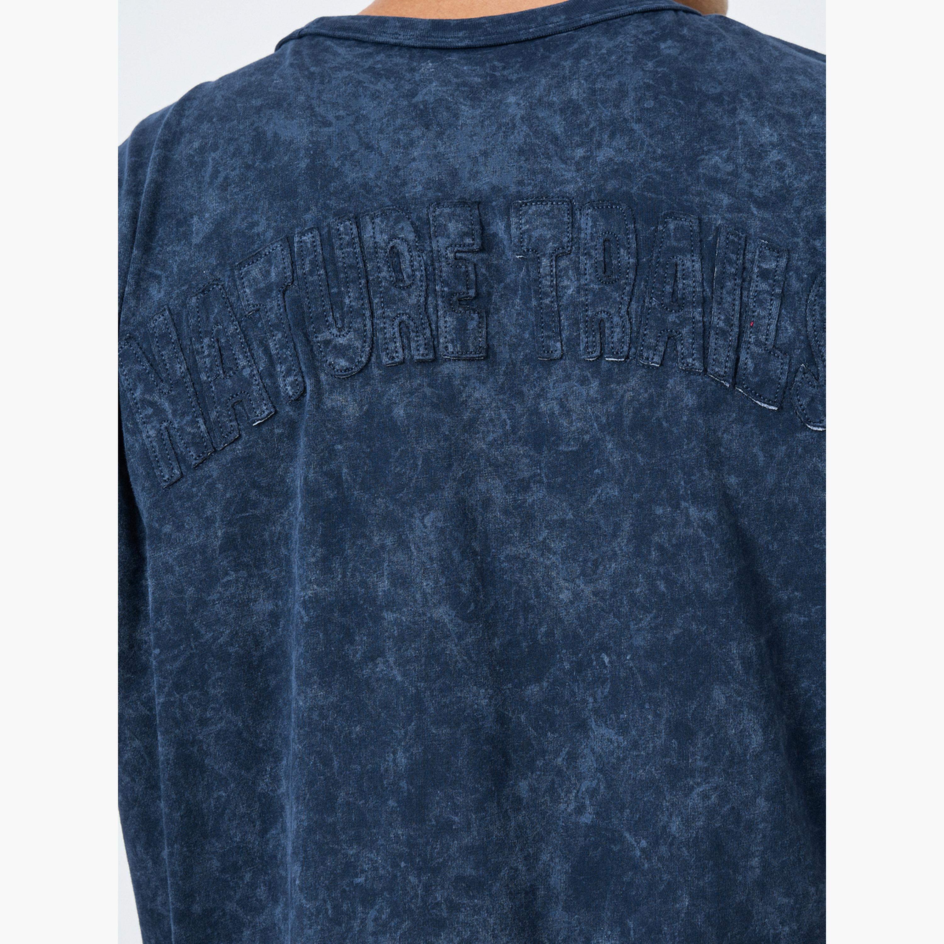 Styli Men Acid Washed Jersey T-Shirt with Applique Detail-men-clothing-tshirtsandpolos-tshirts-image-5