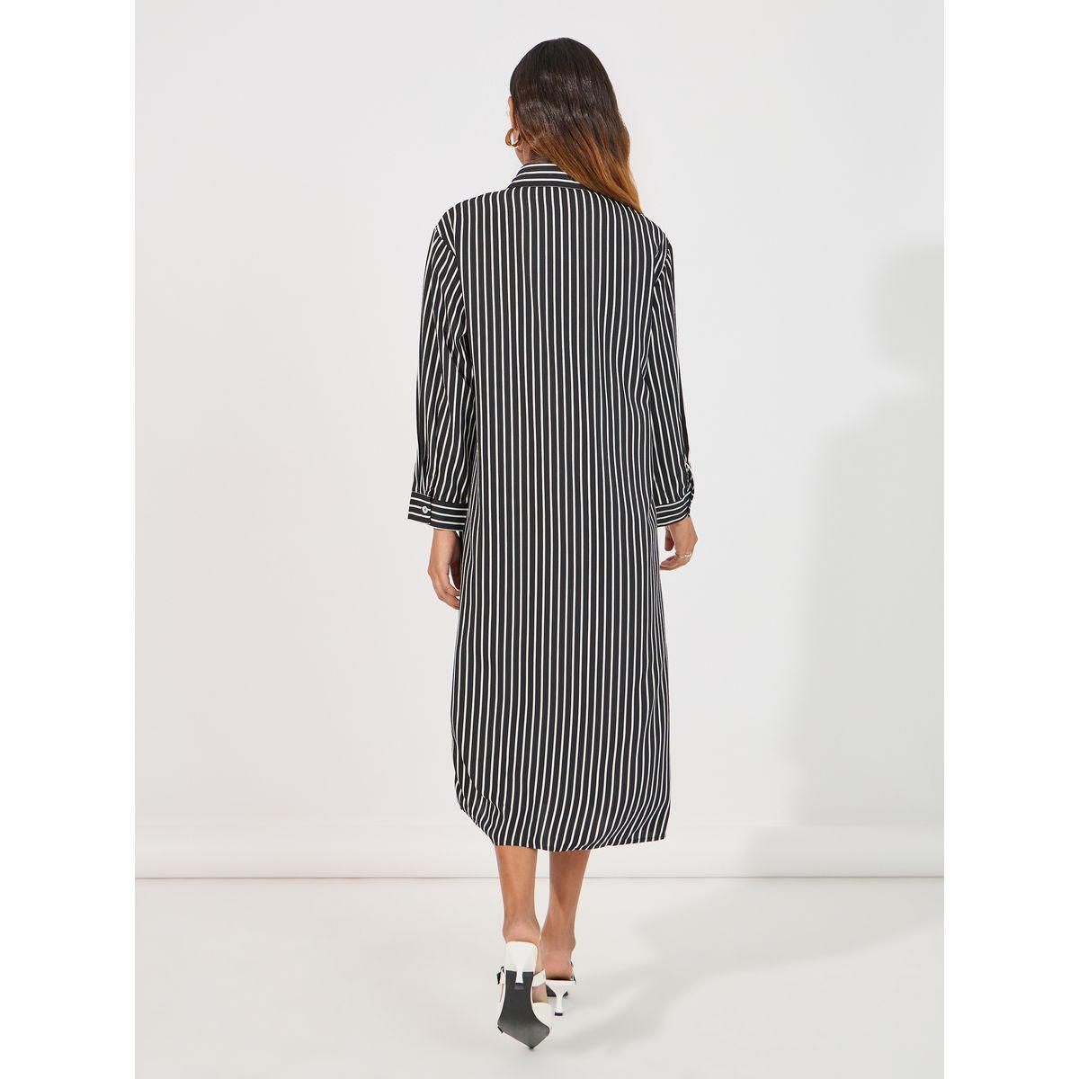 فستان ميدي مخطط بأزرار غلق-women-clothing-dresses-image-6