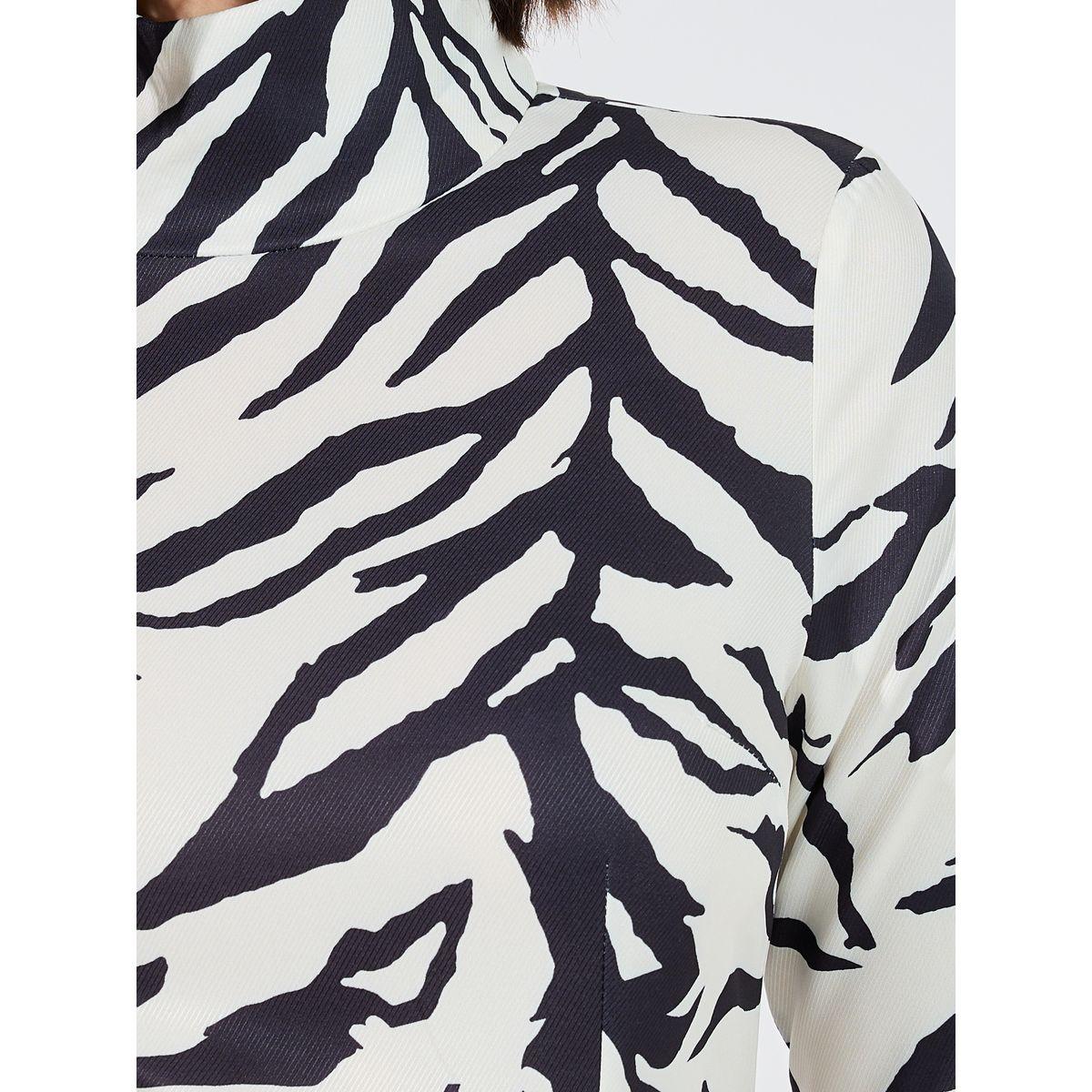 Styli Animal Print Asymmetric Hem A-Line Midi Dress-women-clothing-dresses-image-3
