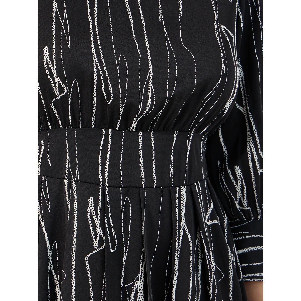 فستان ميدي مطبع بالكامل مع أكمام 3/4-women-clothing-dresses-image-3