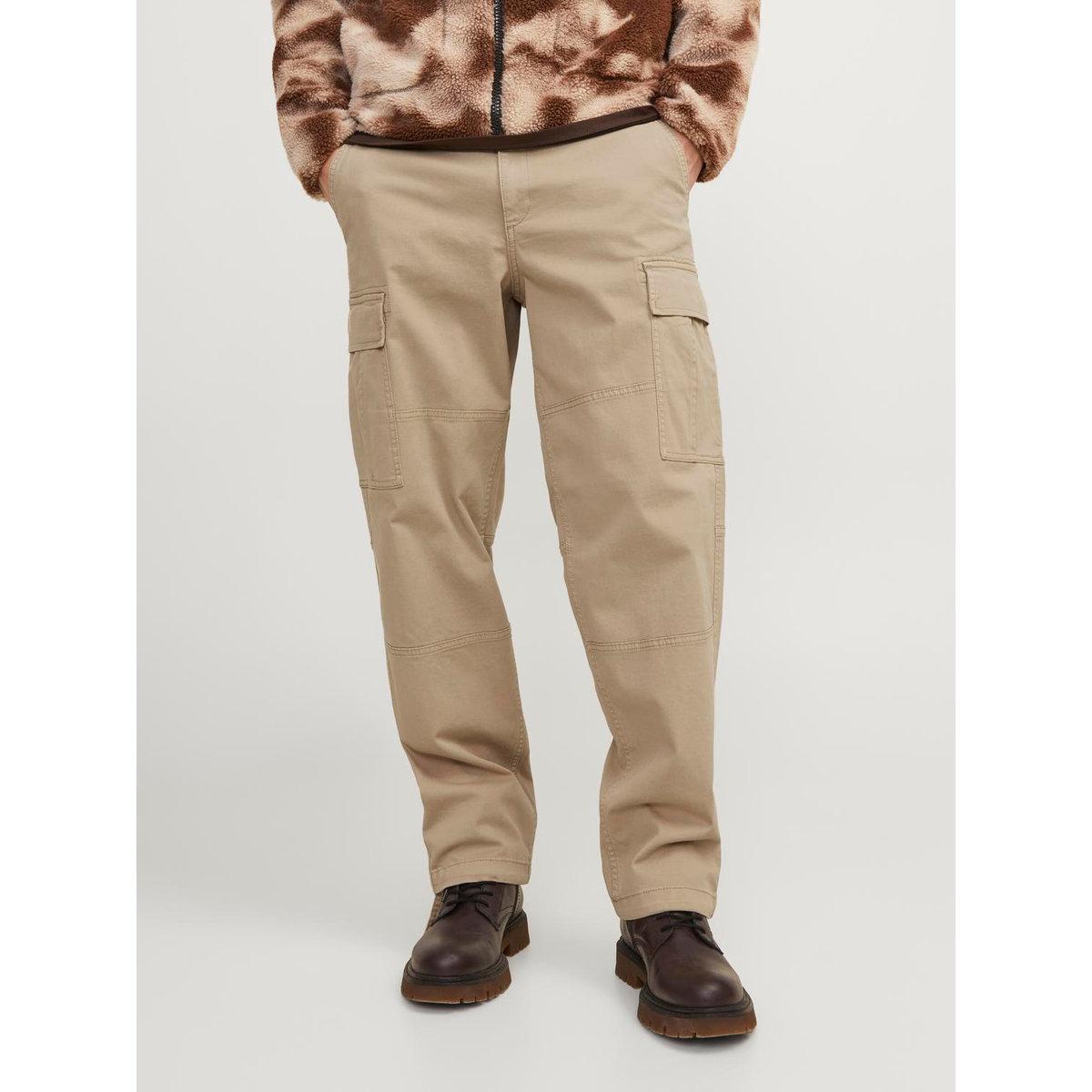 بنطال كارجو بقصة سائبة مع حواف باربطة-men-clothing-bottoms-trousersandchinos-trousers-image-1