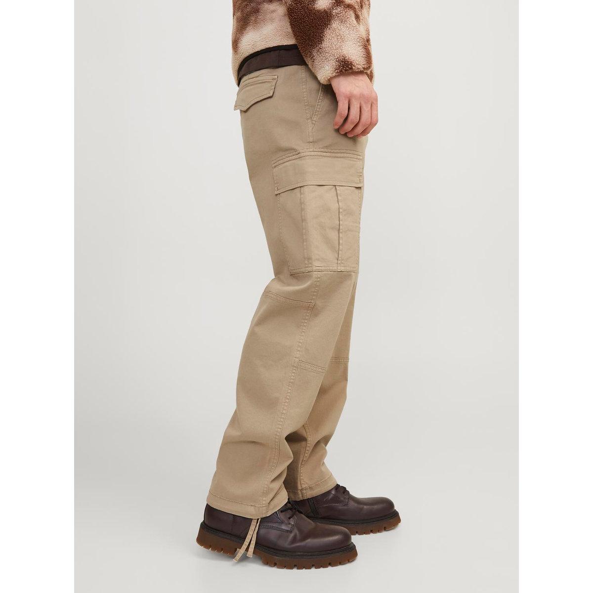 بنطال كارجو بقصة سائبة مع حواف باربطة-men-clothing-bottoms-trousersandchinos-trousers-image-2