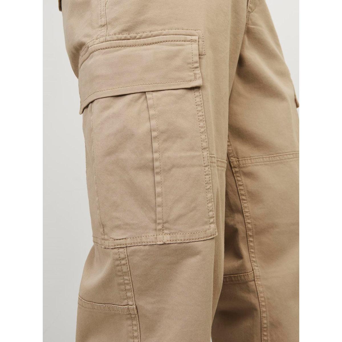 بنطال كارجو بقصة سائبة مع حواف باربطة-men-clothing-bottoms-trousersandchinos-trousers-image-3