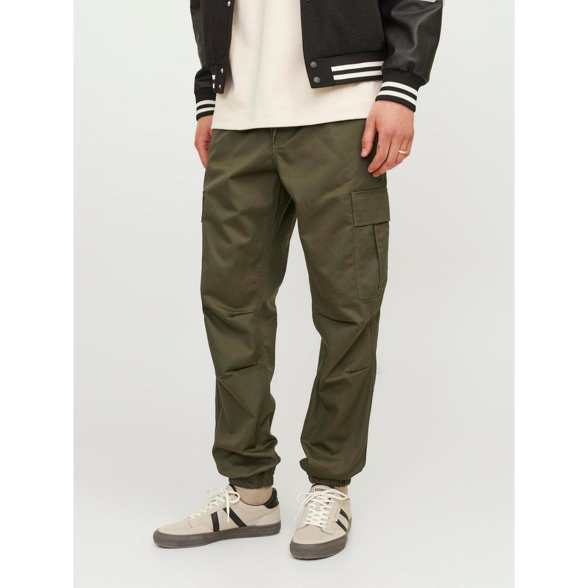 Jack & Jones Relaxed Fit Cargo Pants with Ribbed Hem-men-clothing-bottoms-trousersandchinos-trousers-image-1