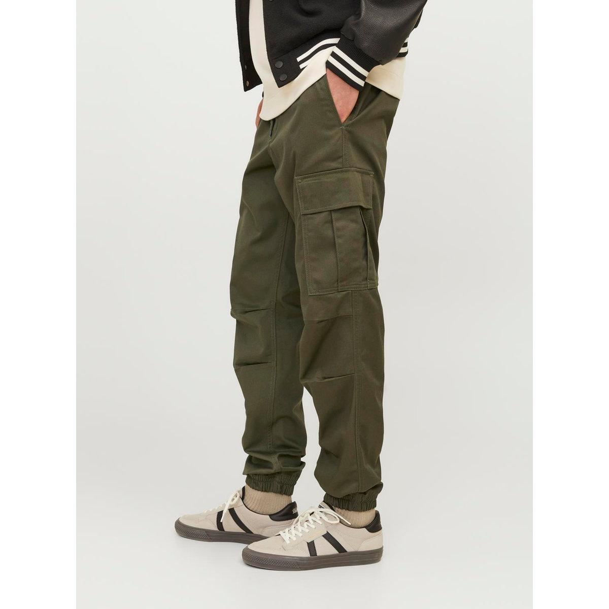 Jack & Jones Relaxed Fit Cargo Pants with Ribbed Hem-men-clothing-bottoms-trousersandchinos-trousers-image-2