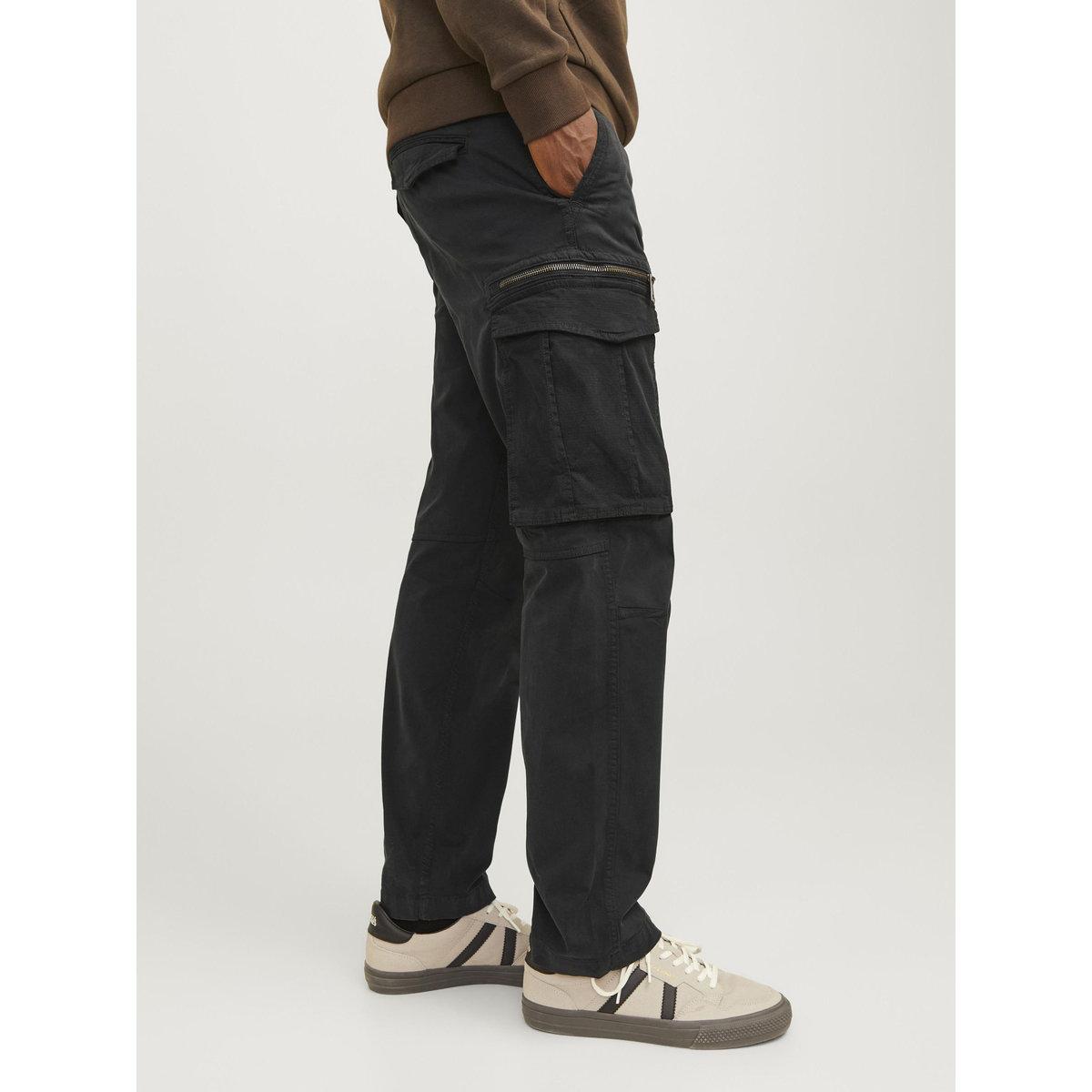 Jack & Jones Relaxed Fit Cargo Pants with Zip Pockets-men-clothing-bottoms-trousersandchinos-trousers-image-2