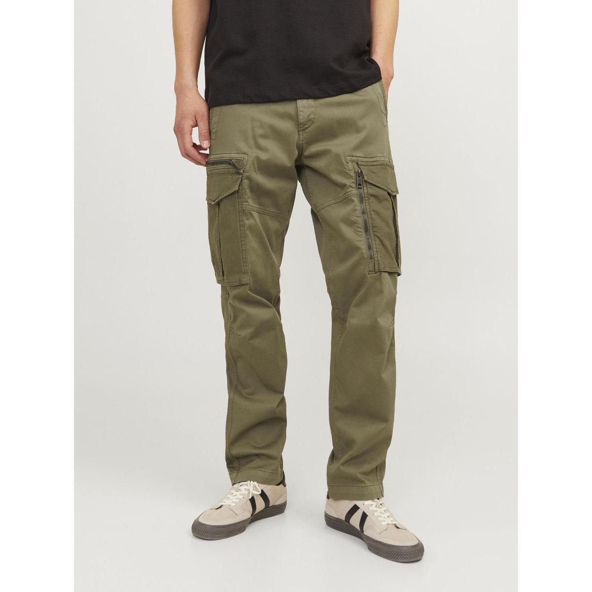 Jack & Jones Relaxed Fit Cargo Pants with Zip Pockets-men-clothing-bottoms-trousersandchinos-trousers-image-1