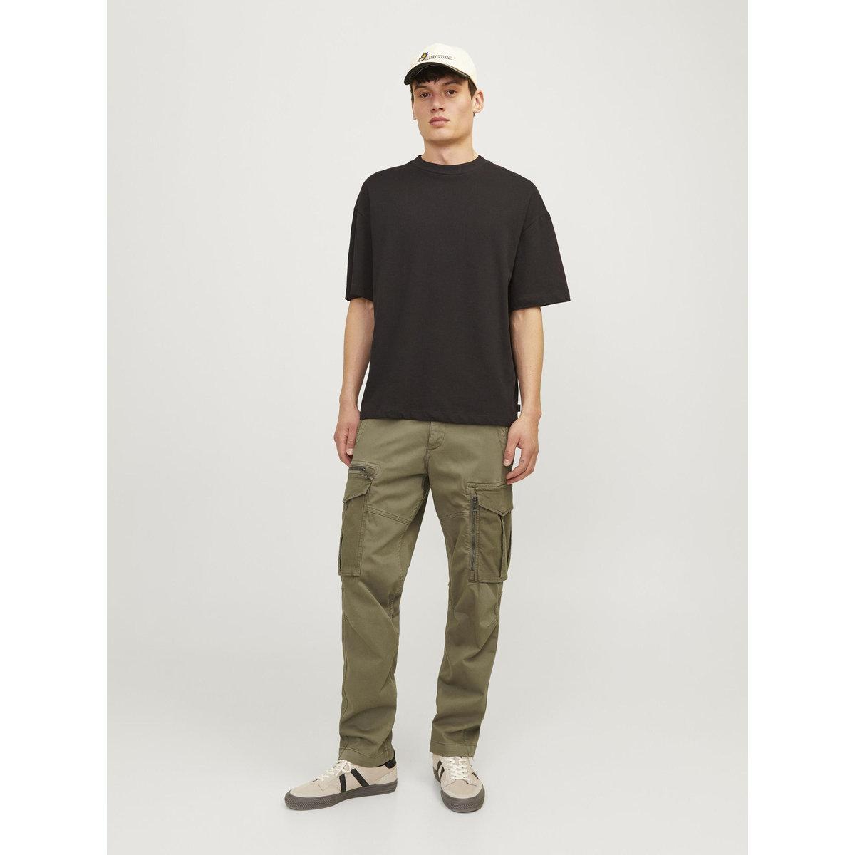 بنطال كارجو بقصة مريحة مع جيوب بسحًّاب غلق-men-clothing-bottoms-trousersandchinos-trousers-image-5