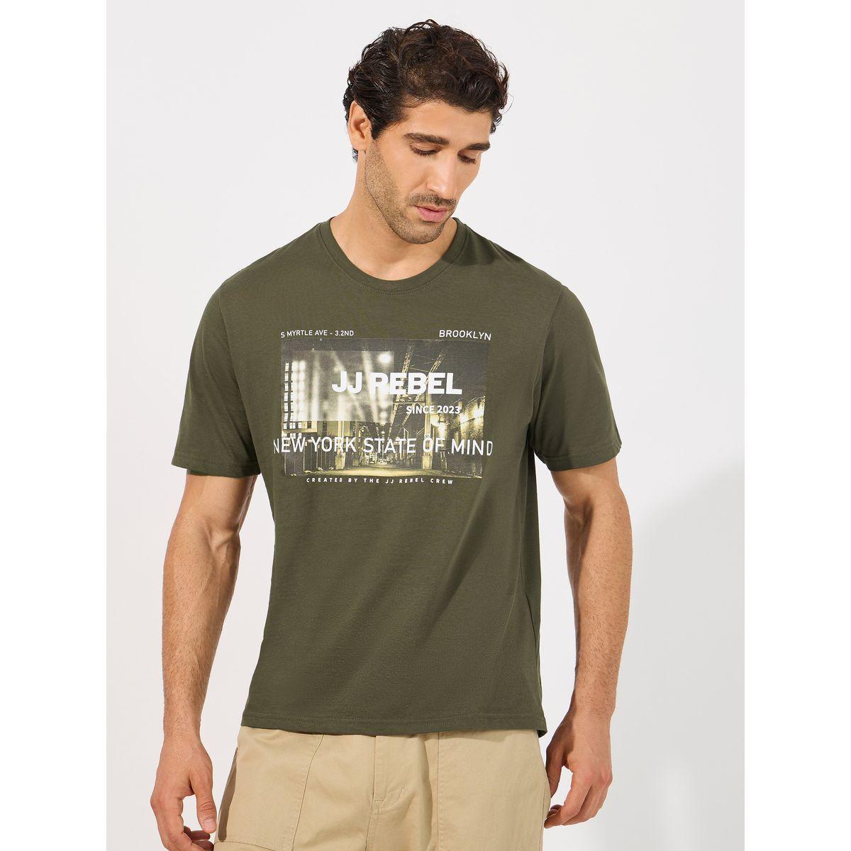 تيشيرت بياقة دائرية وطبعة جرافيك-men-clothing-tshirtsandpolos-tshirts-image-1