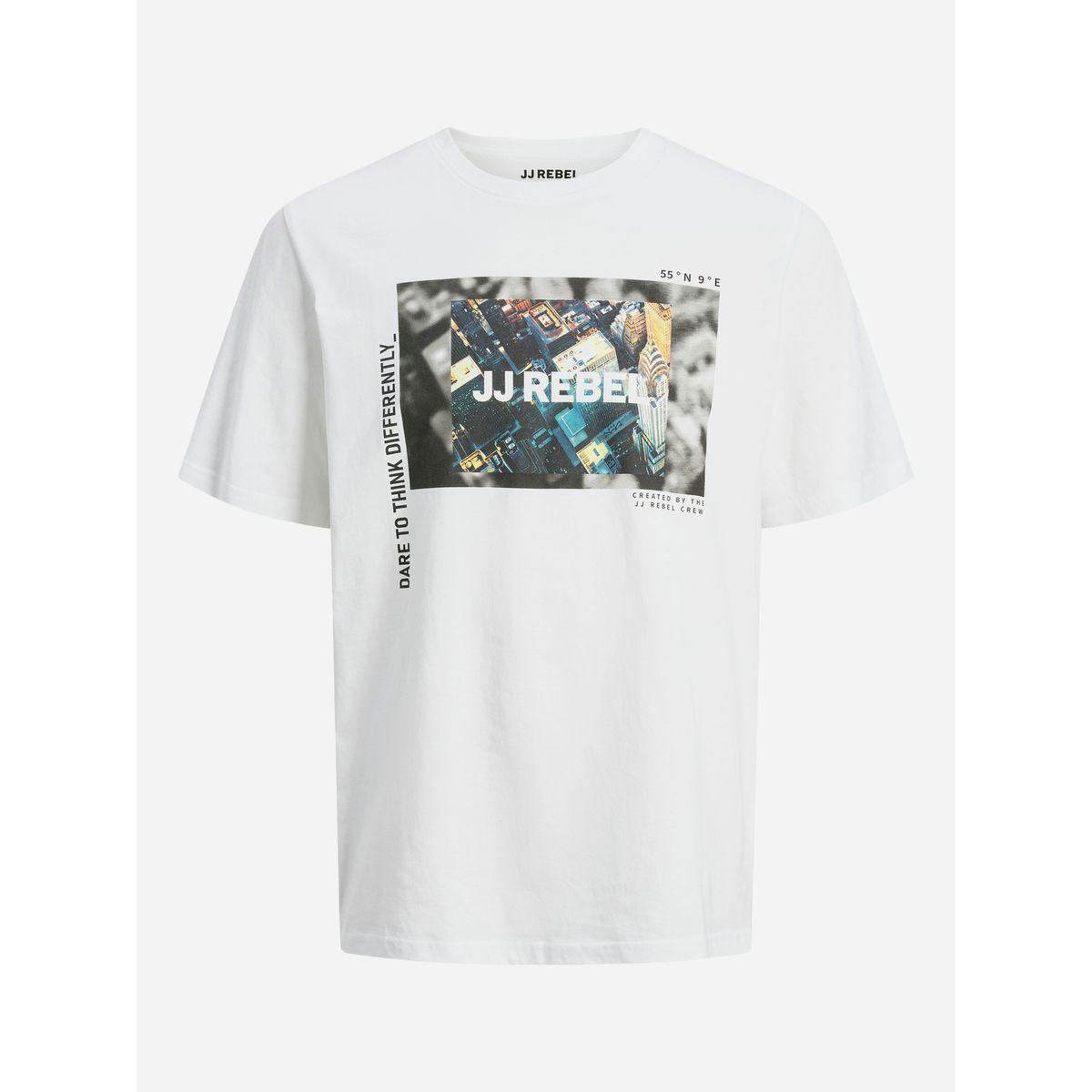 تيشيرت بطبعة جرافيك مع ياقة دائرية-men-clothing-tshirtsandpolos-tshirts-image-1