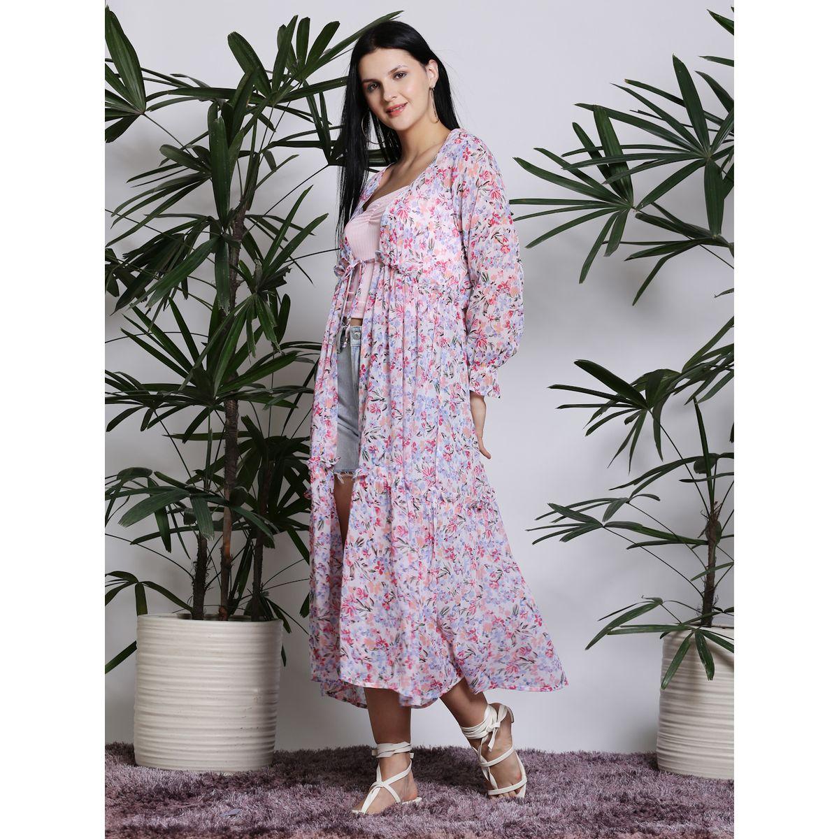 Sera X Styli  Floral Print Tie-Up Shrug-women-clothing-shirtsandblouses-shirts-image-2