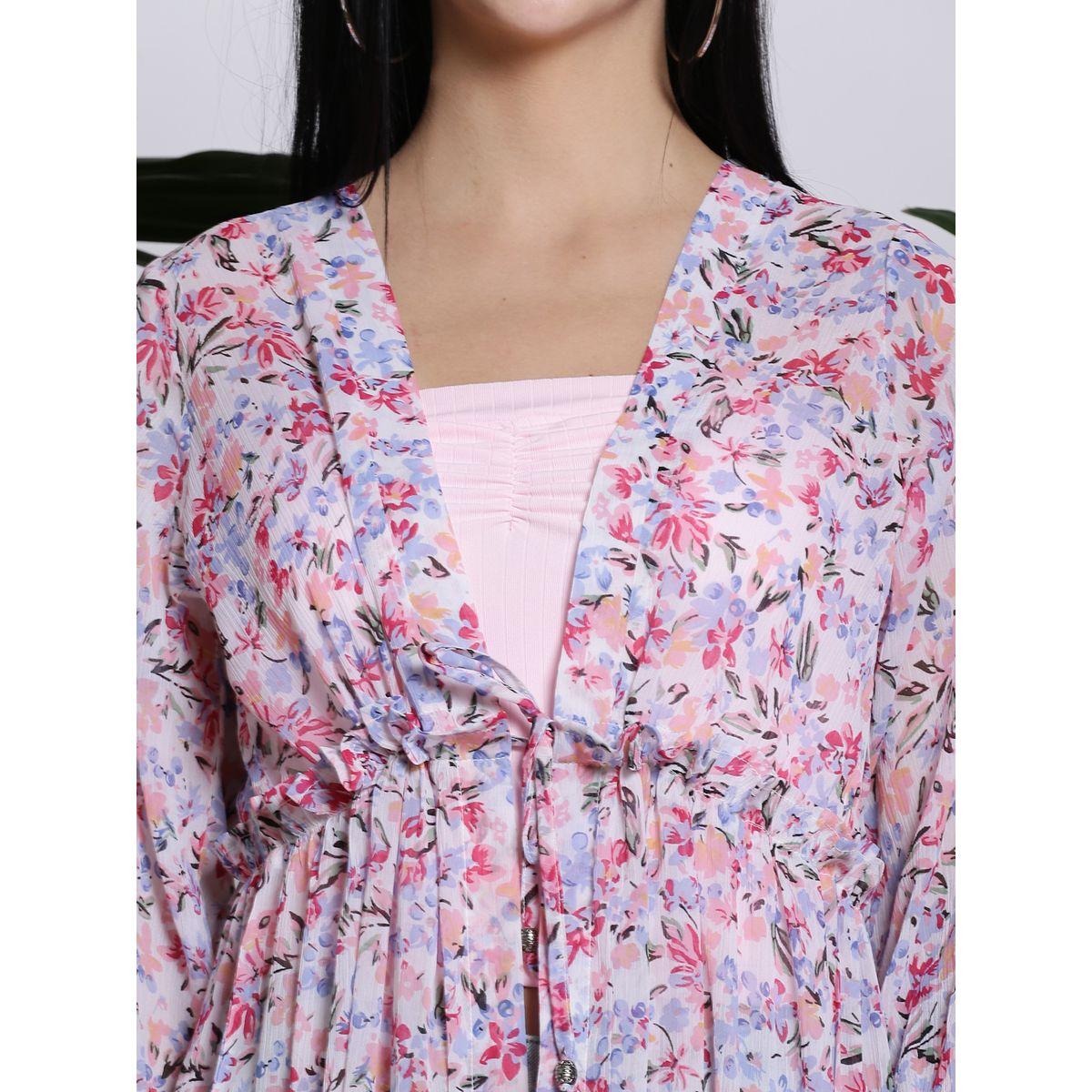 Sera X Styli  Floral Print Tie-Up Shrug-women-clothing-shirtsandblouses-shirts-image-4