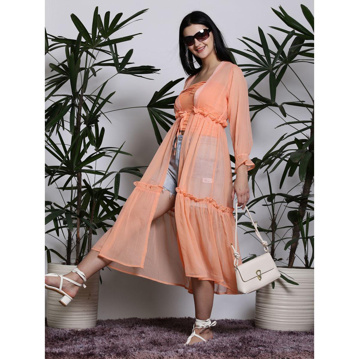جاكيت بتفاصيل كشكش مع أربطة سيرا × ستايلي-women-clothing-shirtsandblouses-shirts-image-1