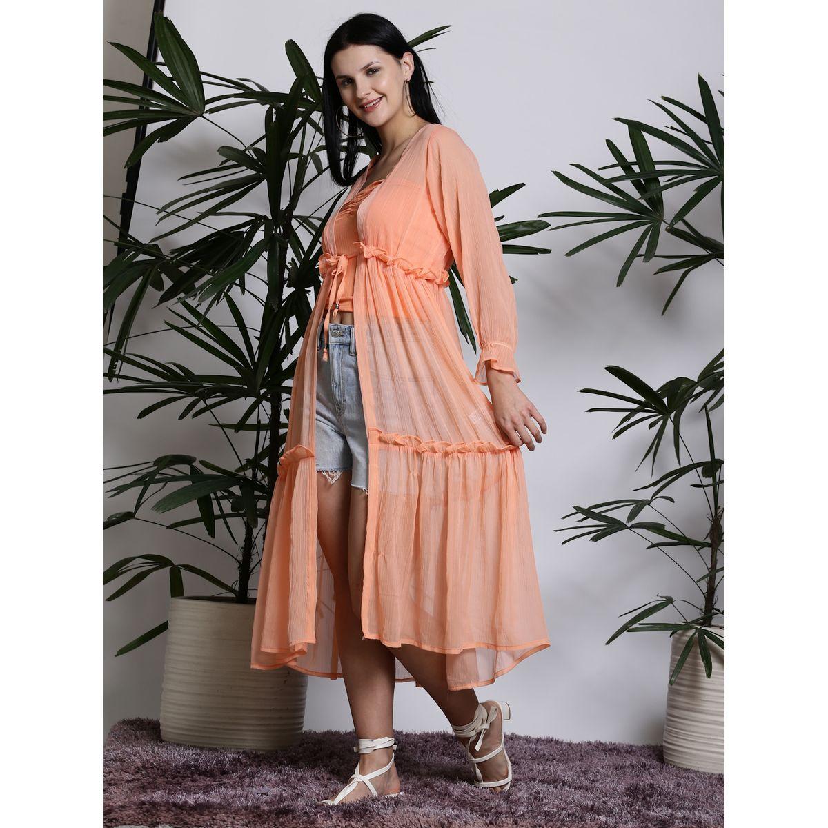 جاكيت بتفاصيل كشكش مع أربطة سيرا × ستايلي-women-clothing-shirtsandblouses-shirts-image-2