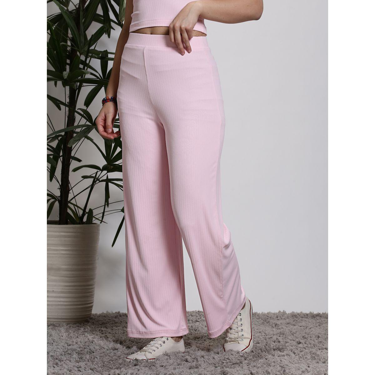 بنطال بأرجل واسعة وخصر مطاطي سيرا × ستايلي-women-clothing-bottoms-trousers-image-6