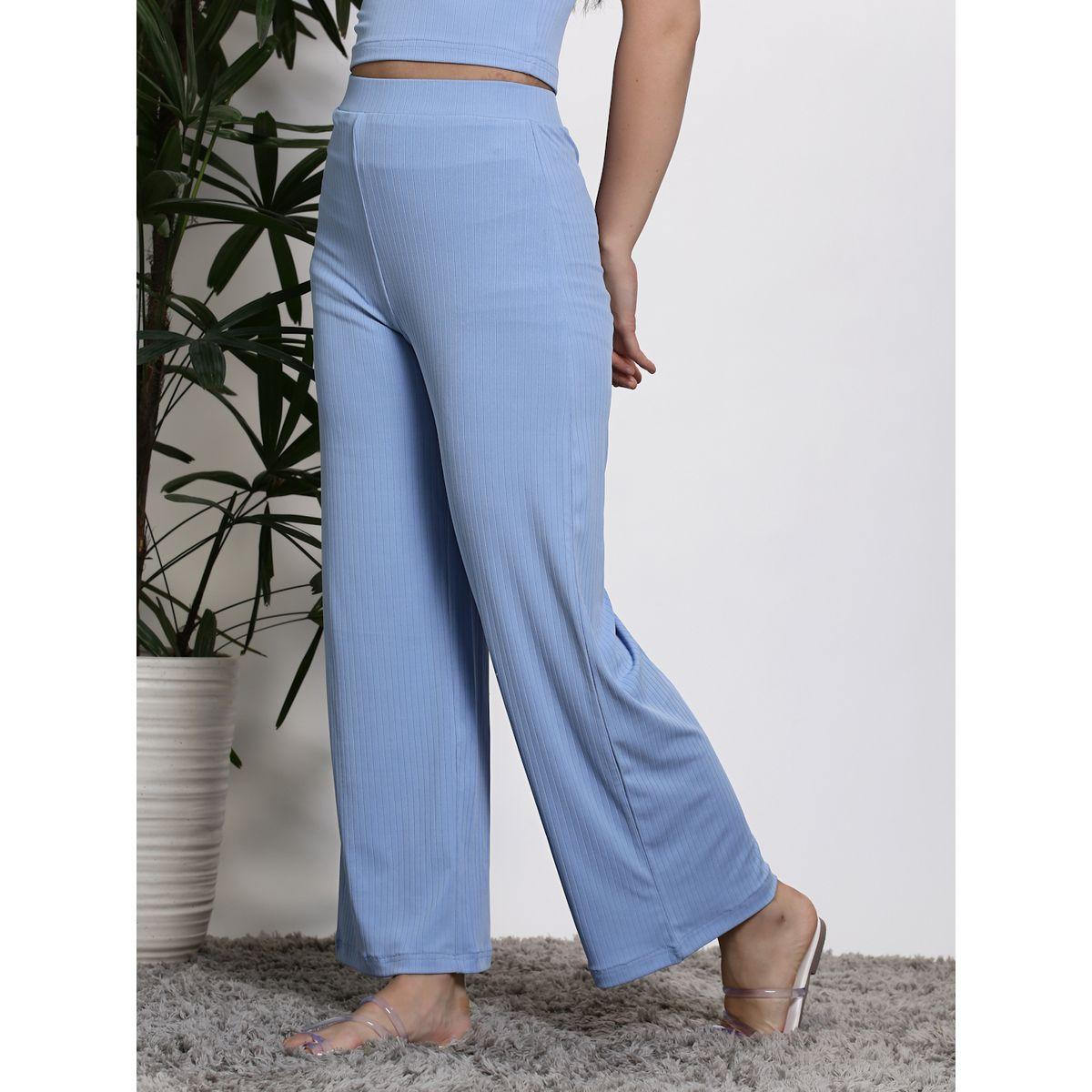 Sera X Styli  Mid Rise Wide Leg Pants with Elastic Waistband-women-clothing-bottoms-trousers-image-2