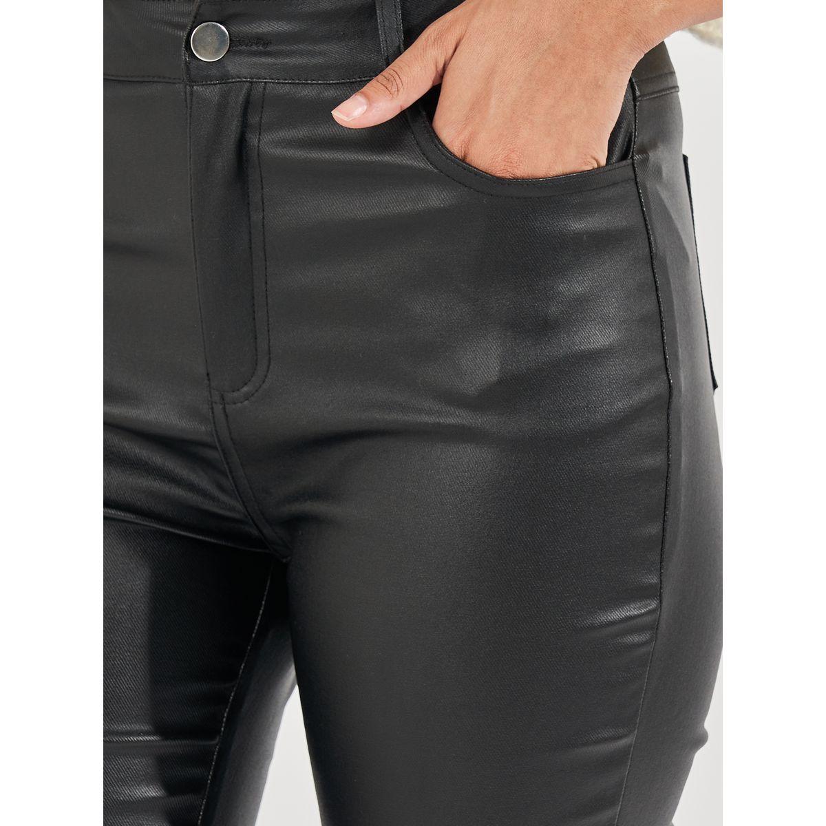 Styli High Rise Leather Look Flared Pants-women-clothing-bottoms-trousers-image-3