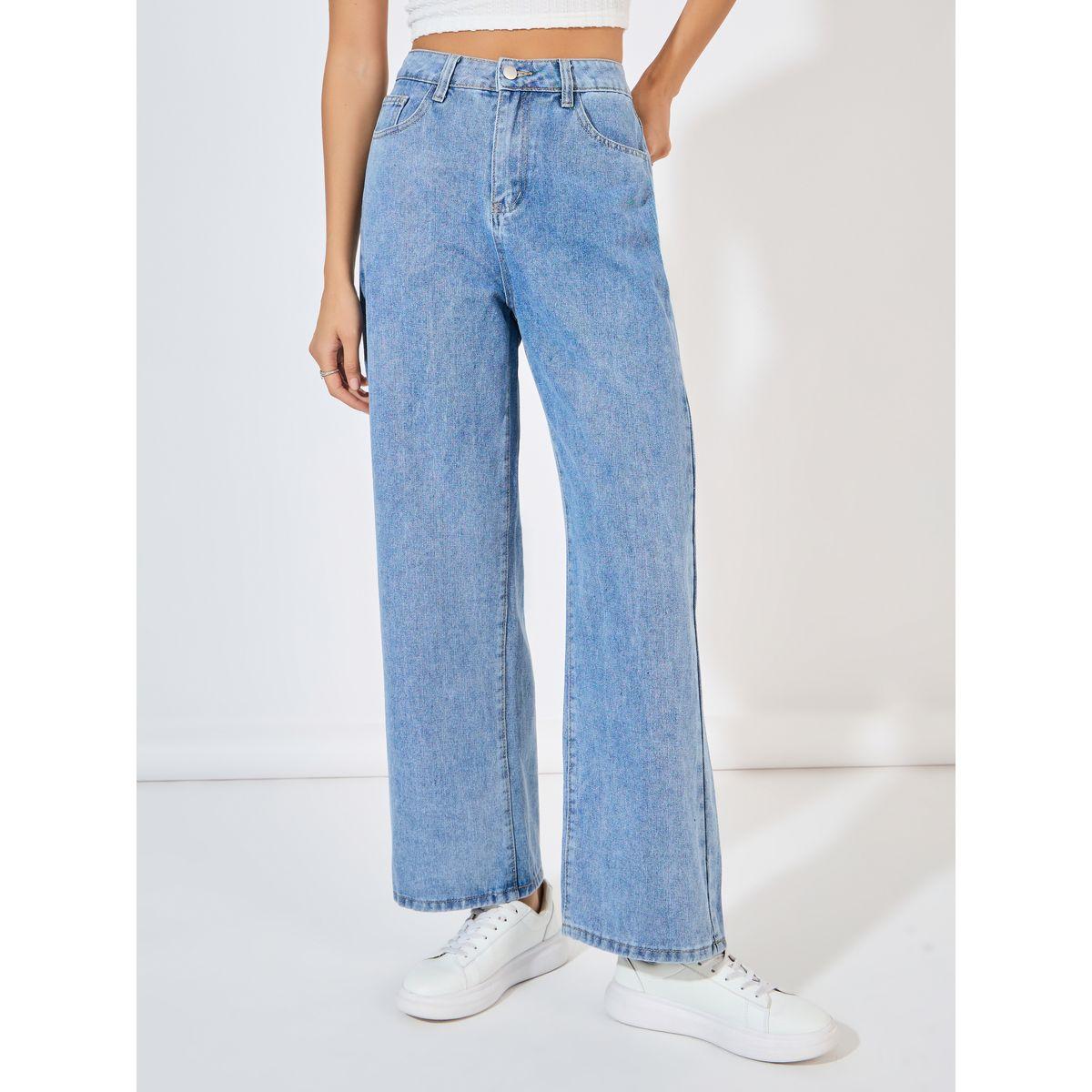 Styli Basic High Rise Wide Leg Jeans-women-clothing-bottoms-jeans-image-2