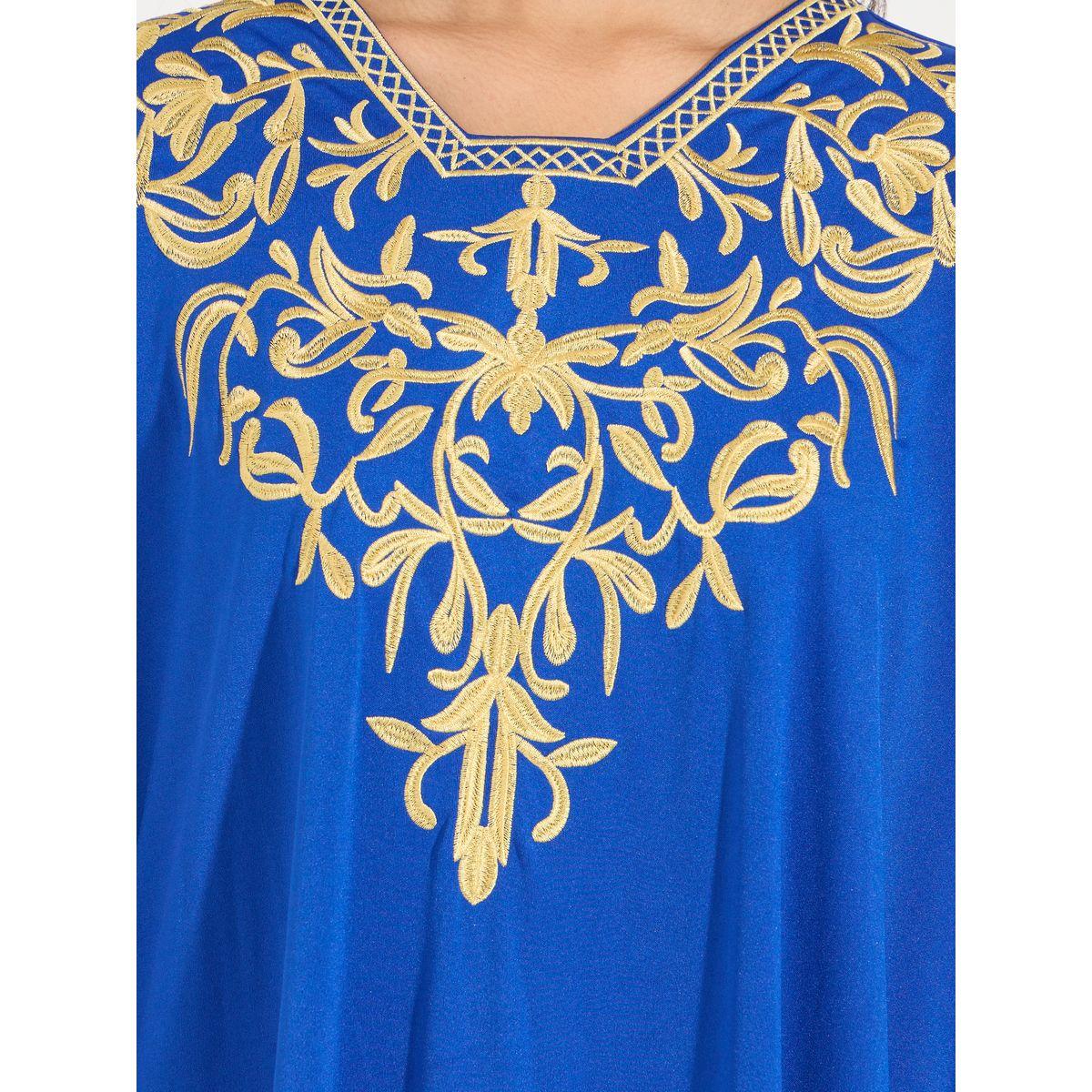 Styli Embroidered Kimono Sleeves Maxi Kaftan-women-arabicclothing-kaftan-image-3