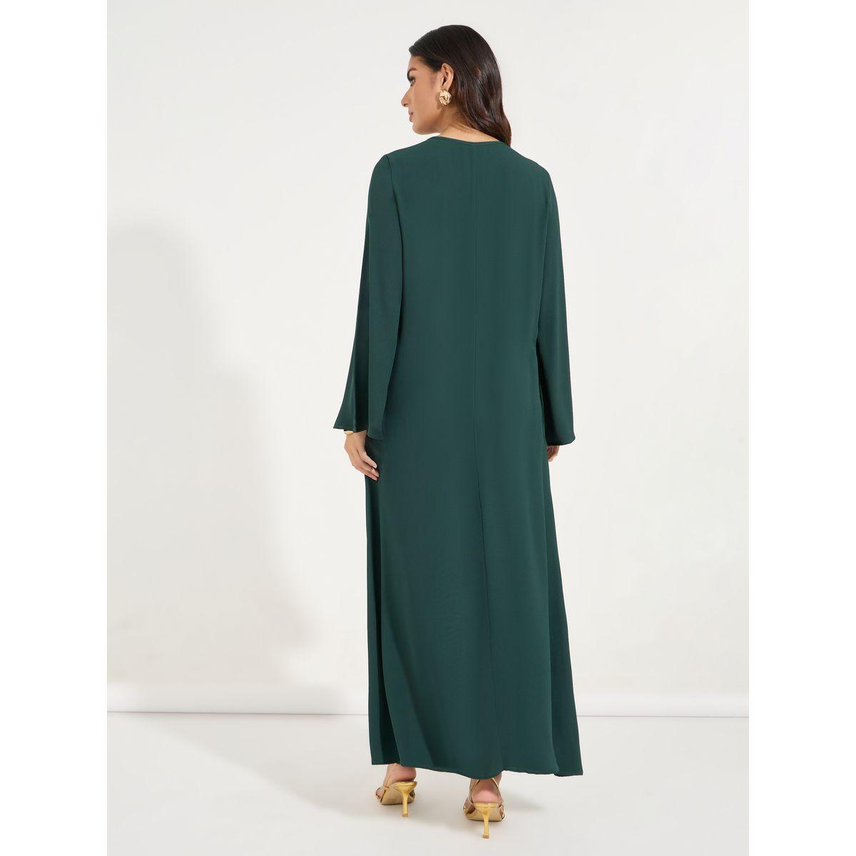 Styli Embroidered V Neck Jalabiya-women-arabicclothing-jalabiyas-image-6