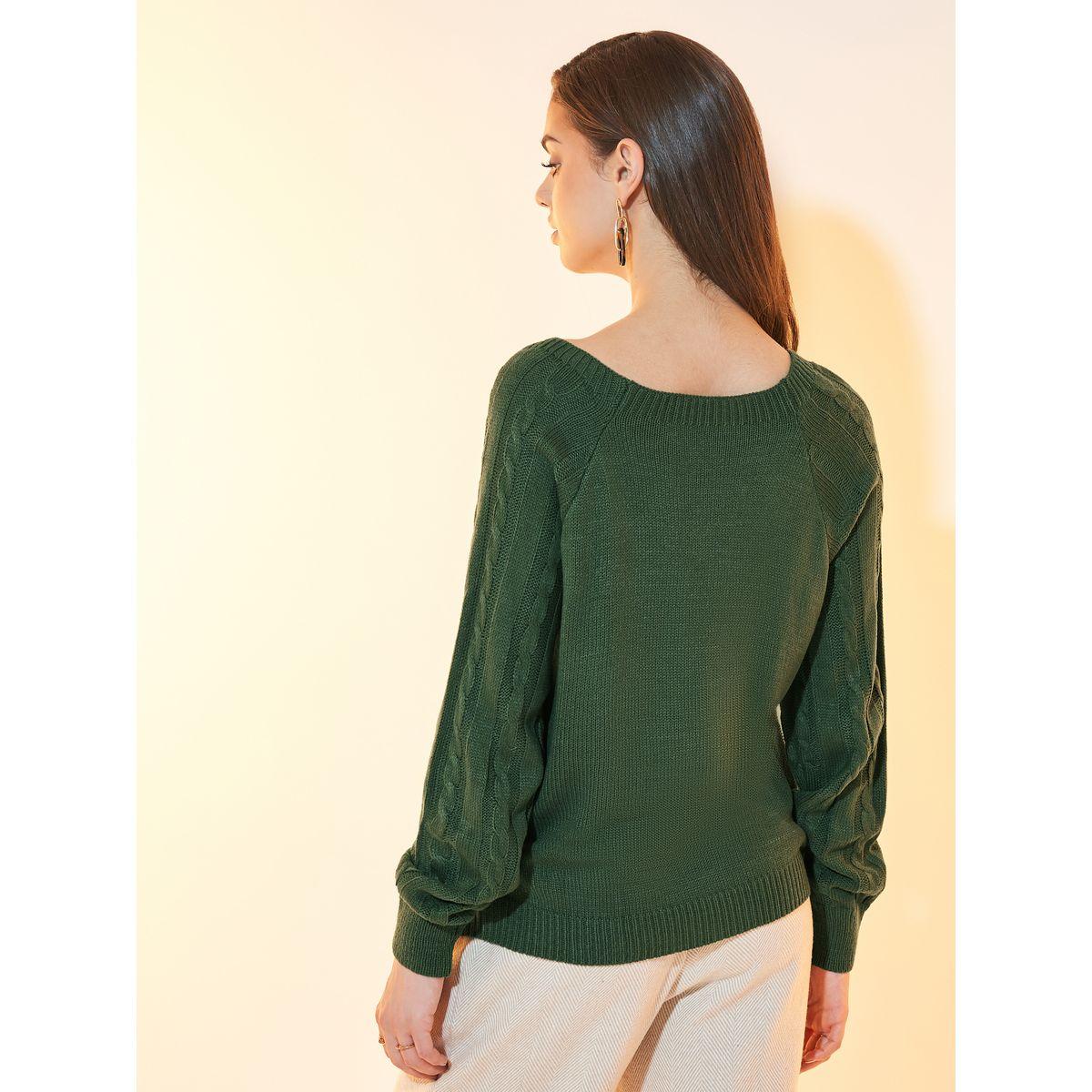 سويتر محبوك بقصة مريحة وأزرار غلق-women-clothing-cardigansandjumpers-jumpers-image-4