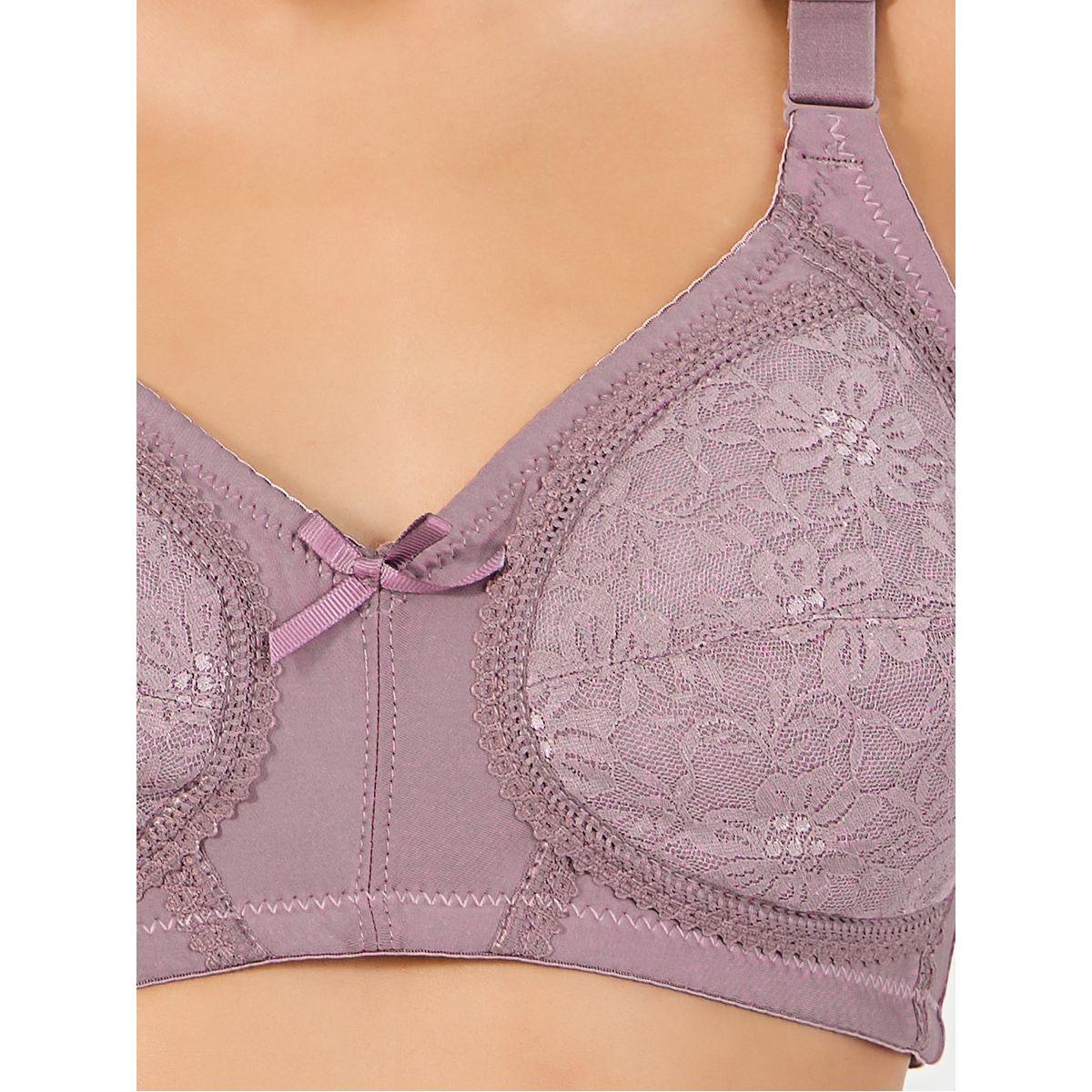 Styli Pack of 2 - Padded Non Wired Lace Cup Full Support Bra-women-clothing-lingerie-bras-image-3