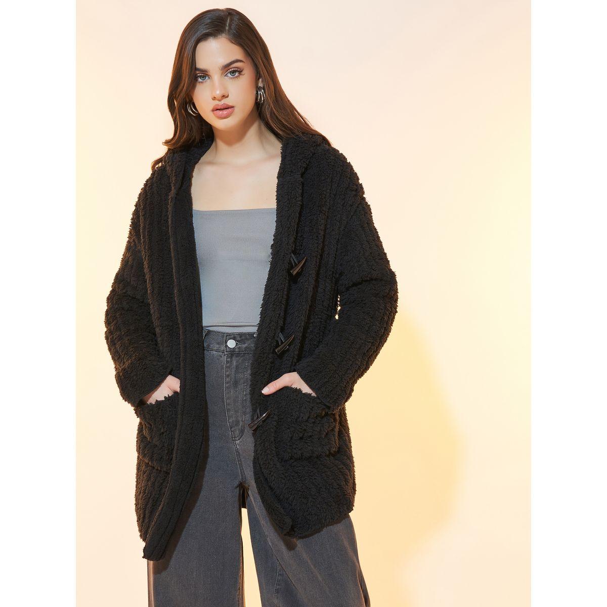 معطف فرو بياقة هودي وجيوب منزلقة-women-winterwear-coatsandjackets-coats-image-5