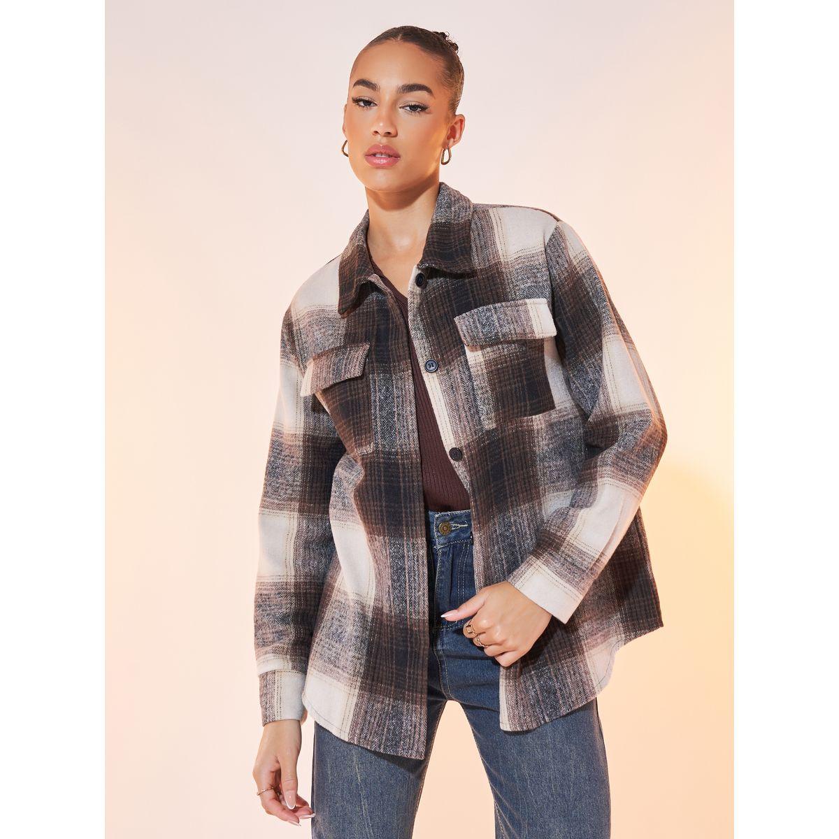 Take Two French Plaid Print Pocket Overcoat-women-winterwear-coatsandjackets-coats-image-3