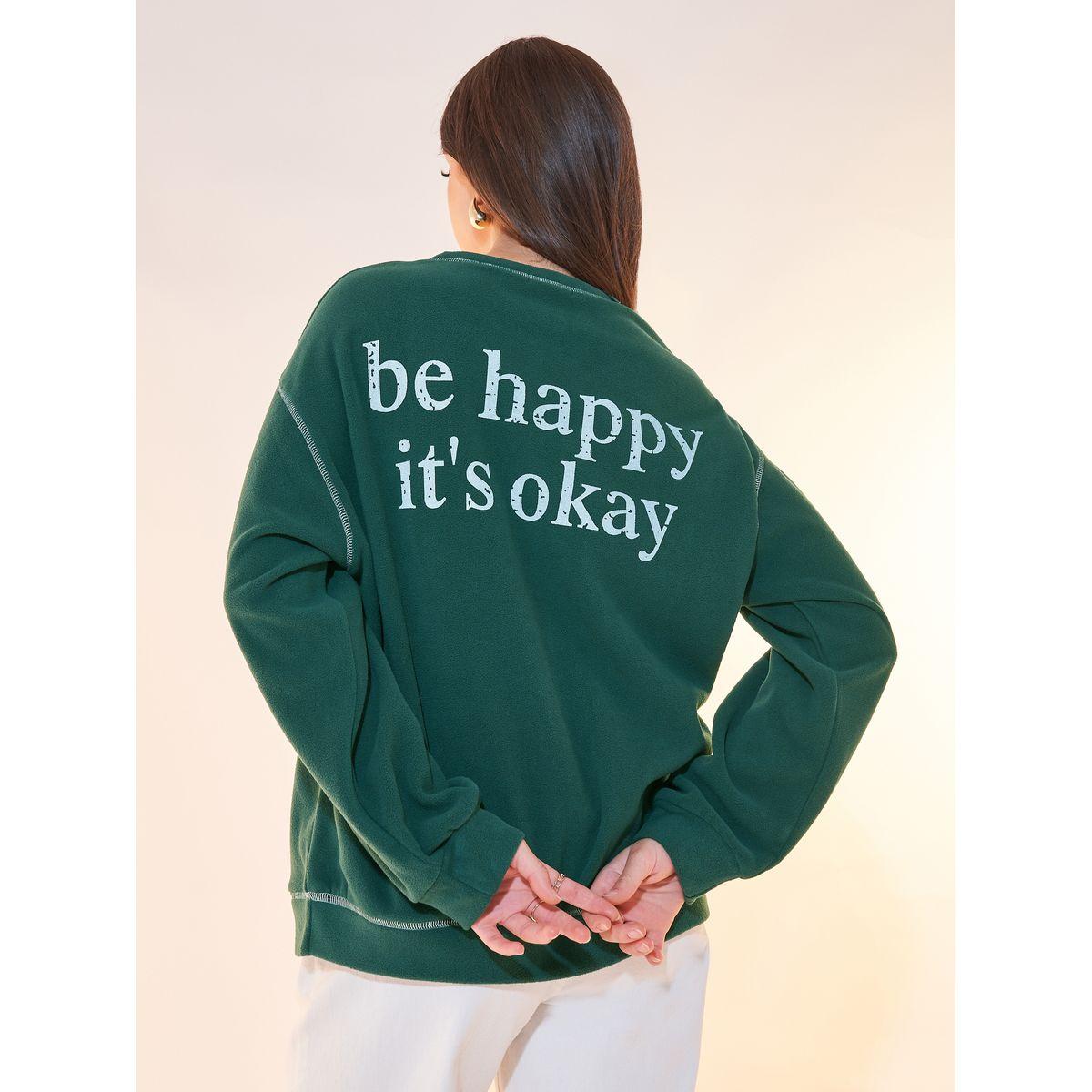 Styli Oversized Slogan Sweatshirt with Overlock Seam Detail-women-winterwear-hoodiesandsweatshirts-sweatshirts-image-1