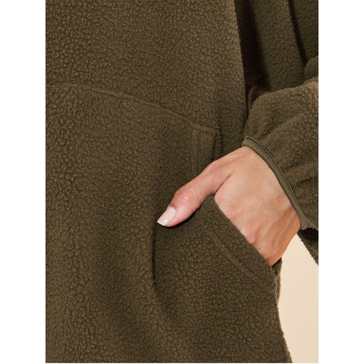 Styli Oversized Drop Hem Fleece Hoodie-women-winterwear-hoodiesandsweatshirts-hoodies-image-3