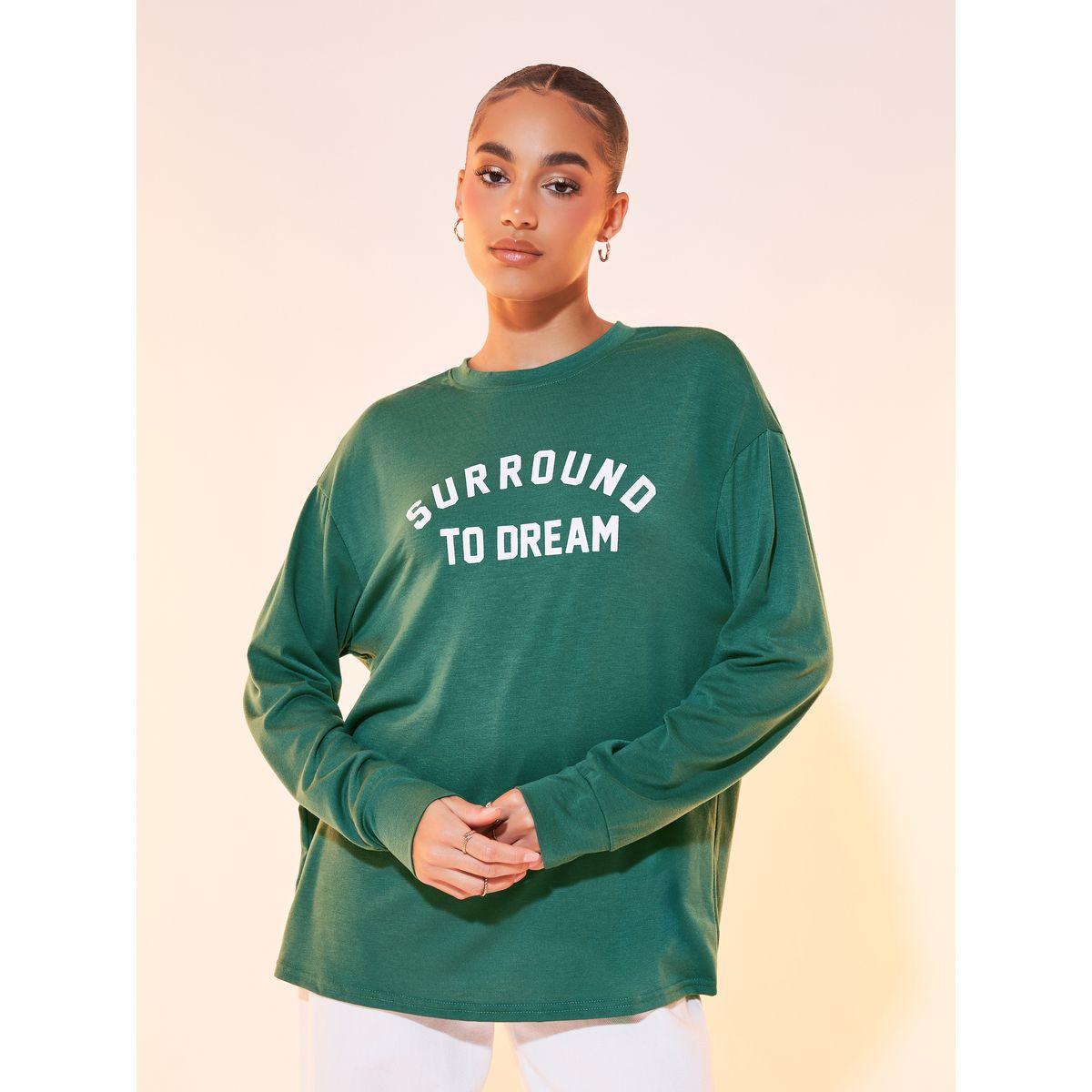 تيشيرت فضفاض بطبعة كتابة-women-clothing-tshirts-image-4