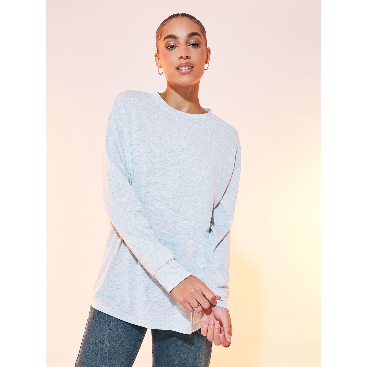 Styli Back Slogan Print Oversized Long Sleeve T-Shirt-women-clothing-tshirts-image-2