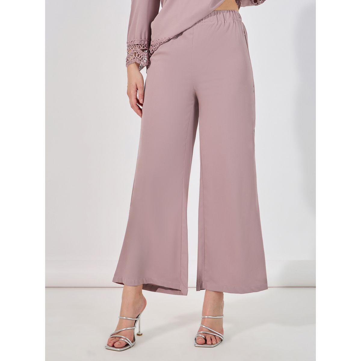 Amirah X Styli Lace Insert Top & Wide Leg Pants Modest Set-women-clothing-coordsets-image-5