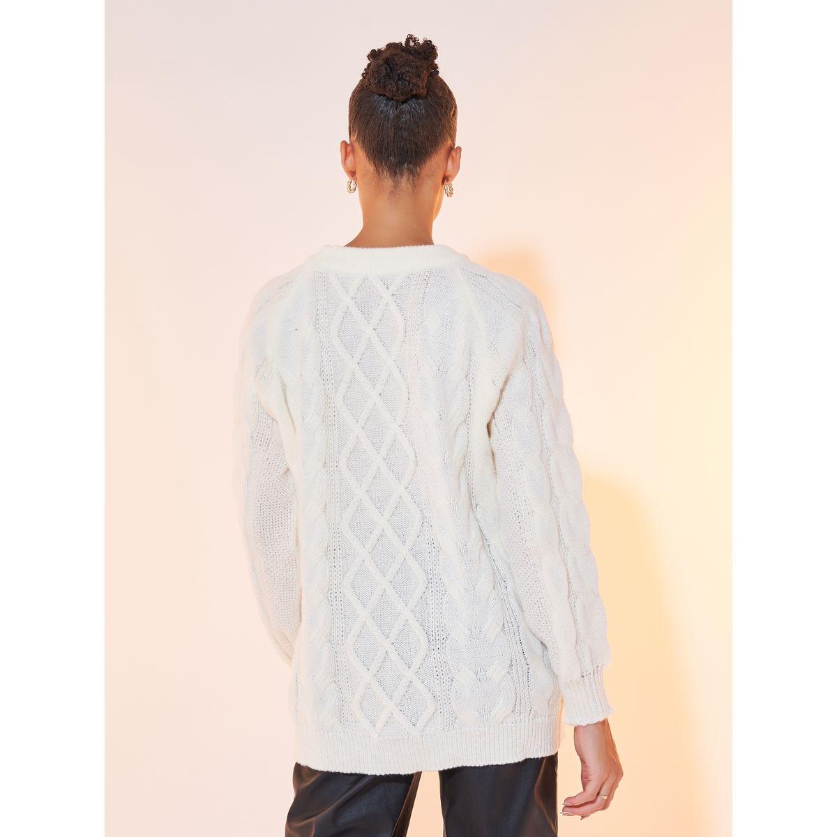 Styli Solid Round Neck Long Sleeve Sweaters-women-clothing-cardigansandjumpers-jumpers-image-4