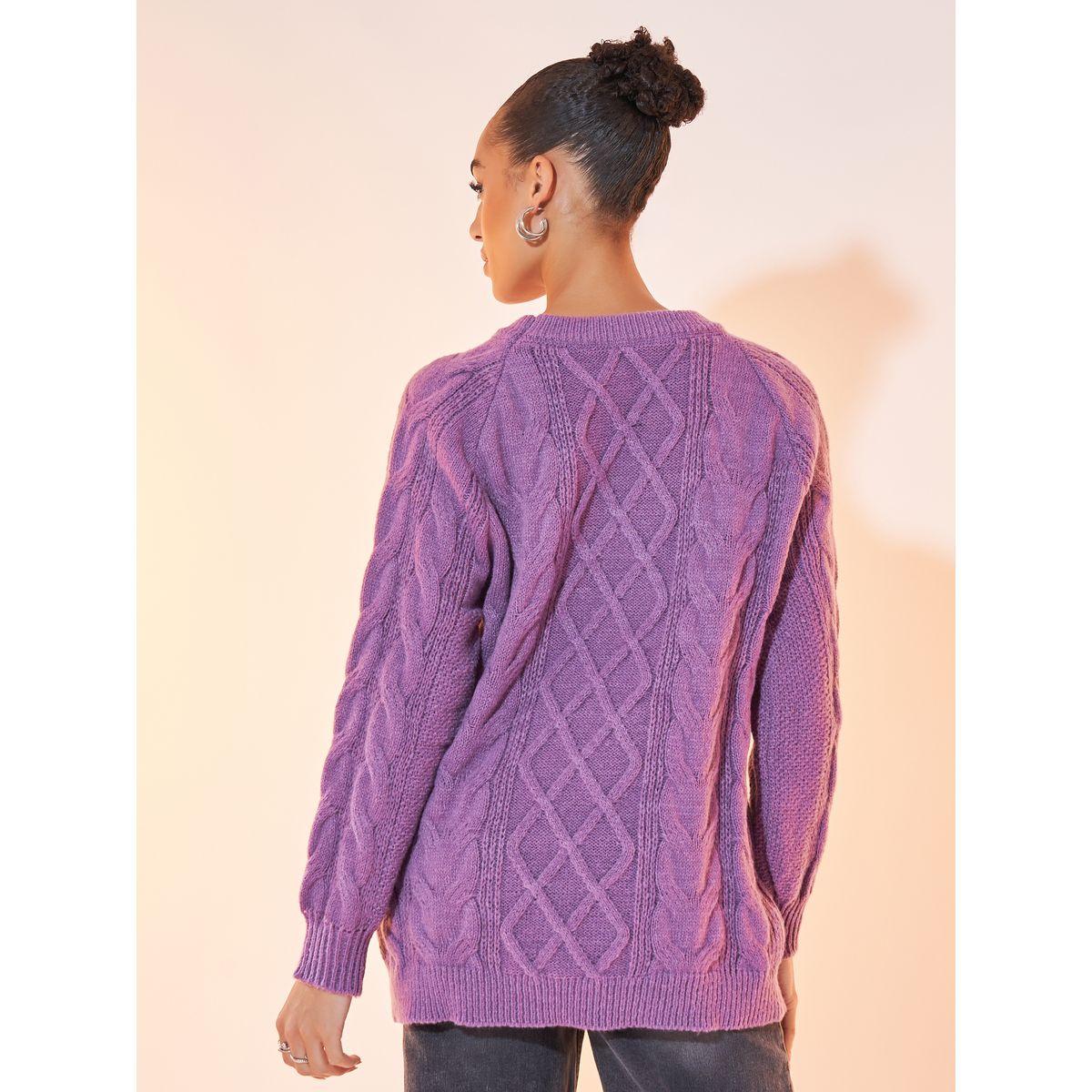 سويتر سادة بياقة دائرية وأكمام طويلة-women-clothing-cardigansandjumpers-jumpers-image-4