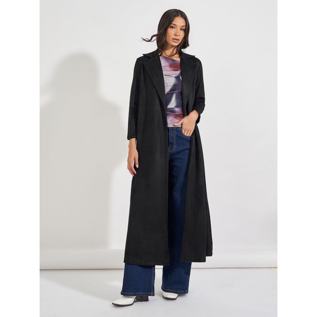عباية شتوية بمظهر الجلد السويدي مع ياقة بطية-women-arabicclothing-abayas-image-1