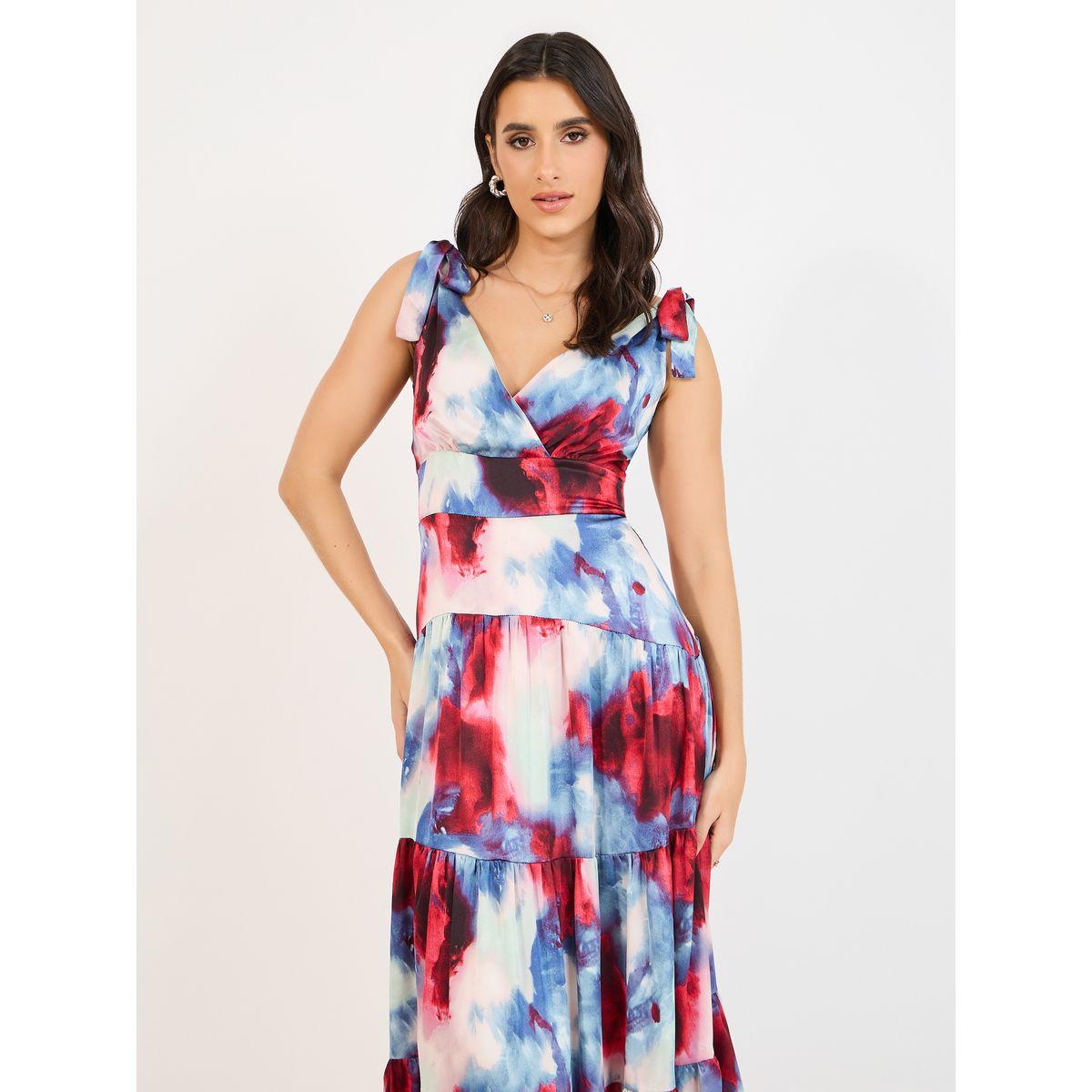 Styli Tie-Up Sleeveless Tiered Maxi Dress-women-clothing-dresses-image-2