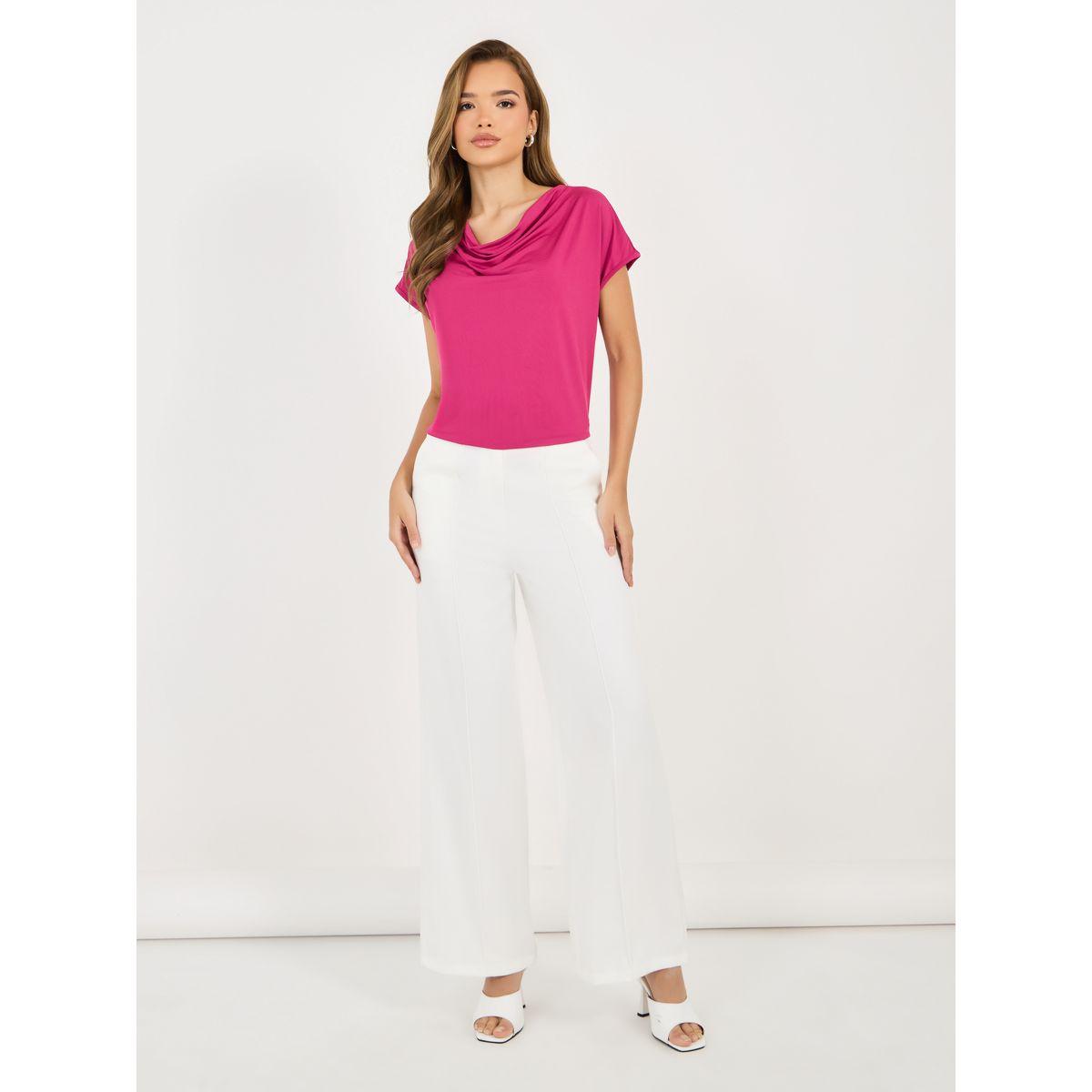 Styli High Rise Wide Leg Pintuck Detail Pants-women-clothing-bottoms-trousers-image-1