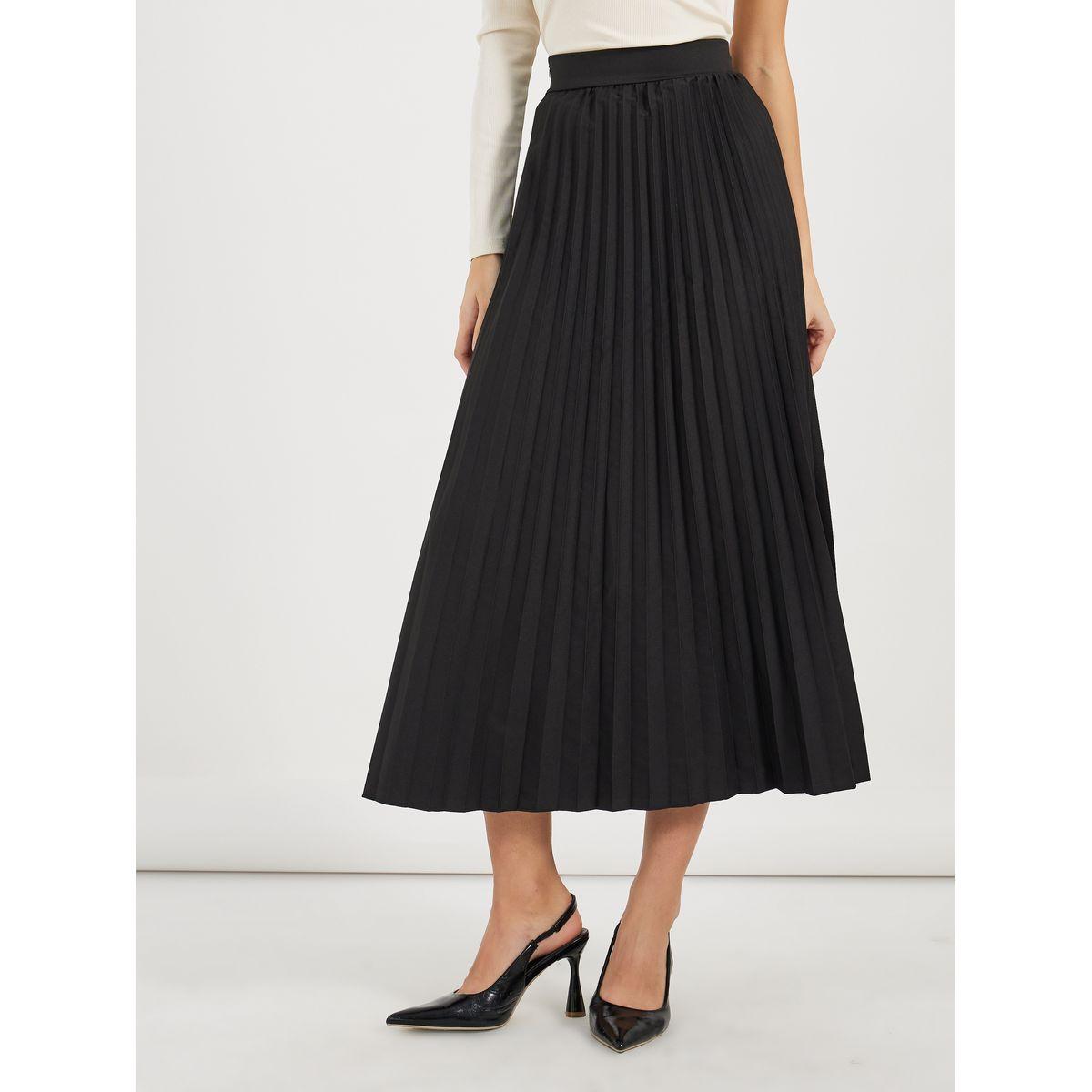 Styli Pleated A-Line Midi Skirt-women-clothing-bottoms-skirts-image-2