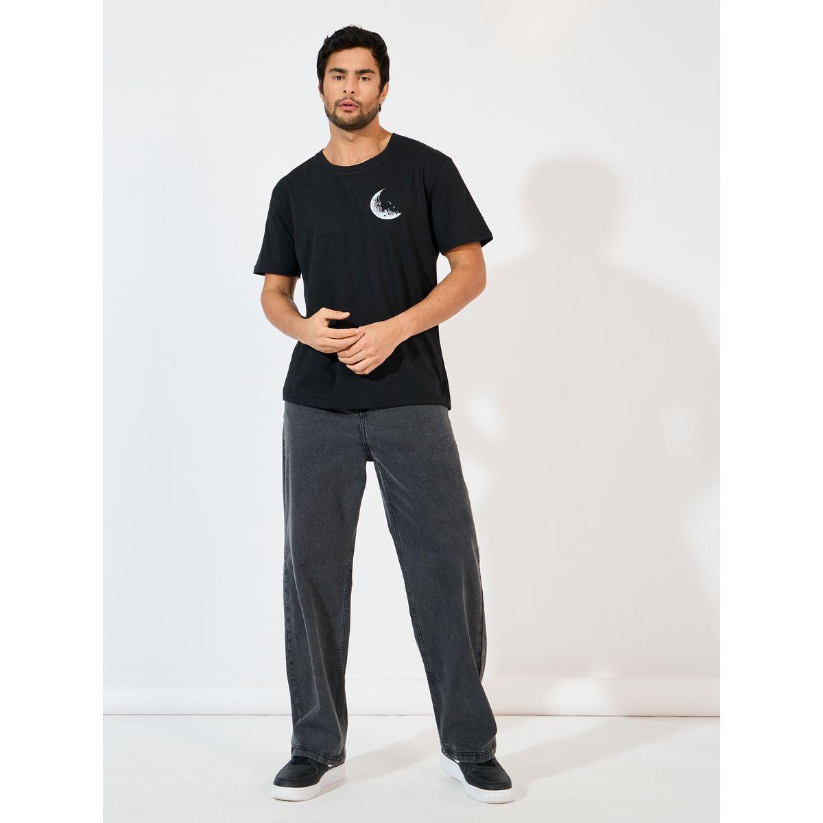 تيشيرت فضفاض مطبع بطبعة هلال-men-clothing-tshirtsandpolos-tshirts-image-2