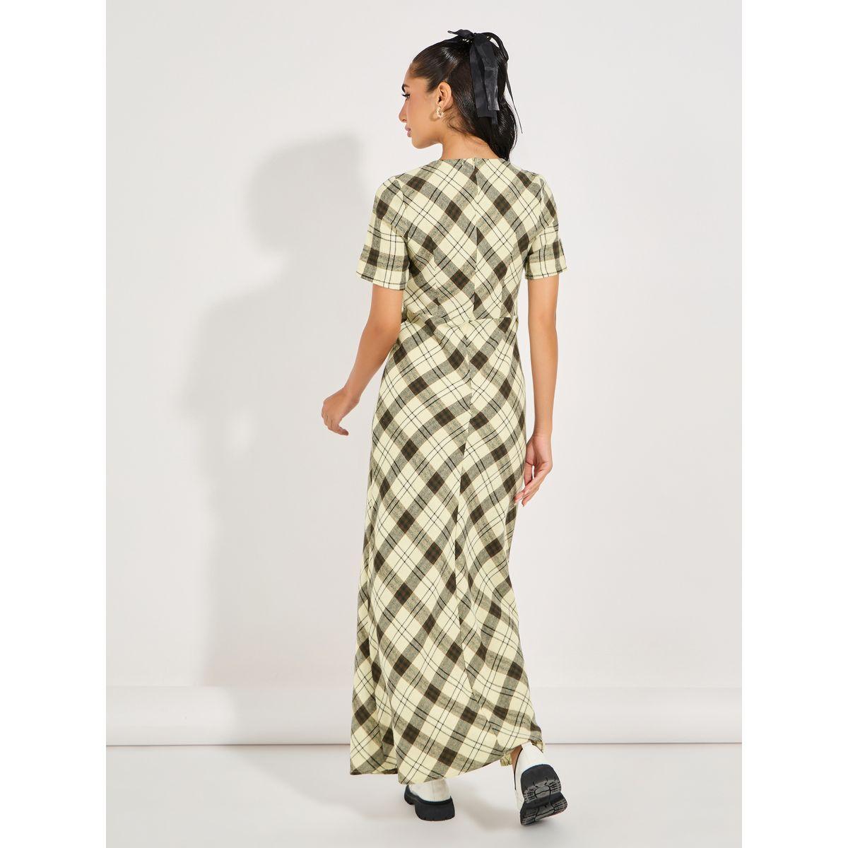فستان طويل مطبع بطبعة مربعات-women-clothing-dresses-image-4